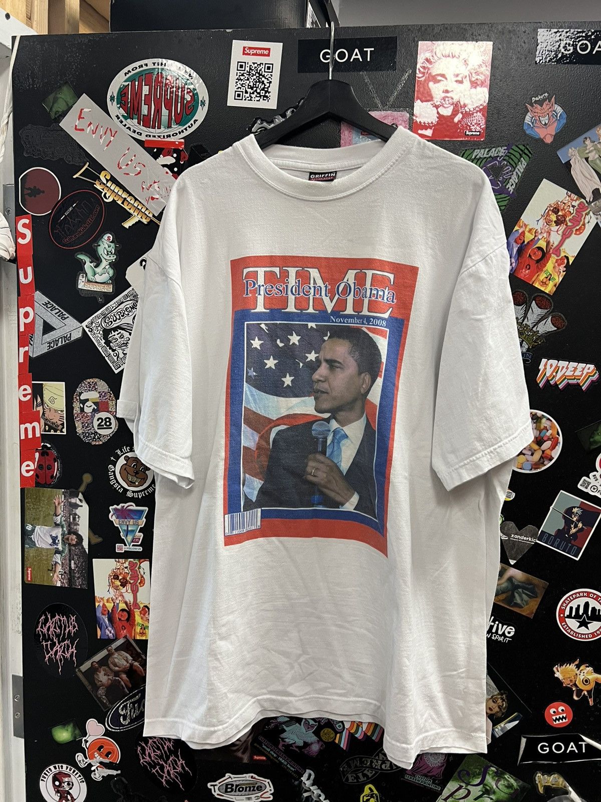 Vintage Vintage Time President Obama Magazine Shirt Size US XXL / EU 58 / 5 - 1 Thumbnail