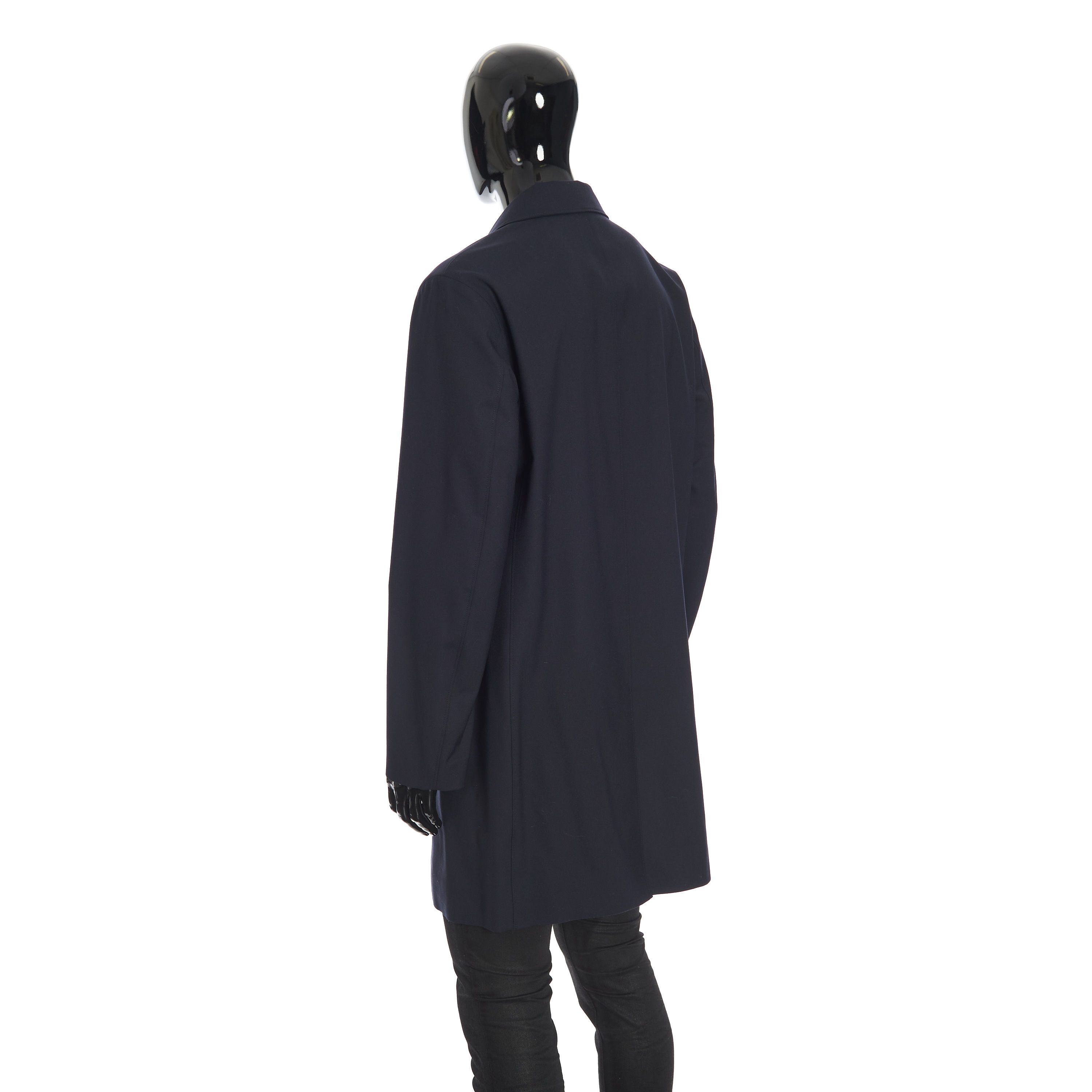 Loro Piana Wallaston Coat In Navy Blue Stretch Wool Size US S / EU 44-46 / 1 - 4 Thumbnail