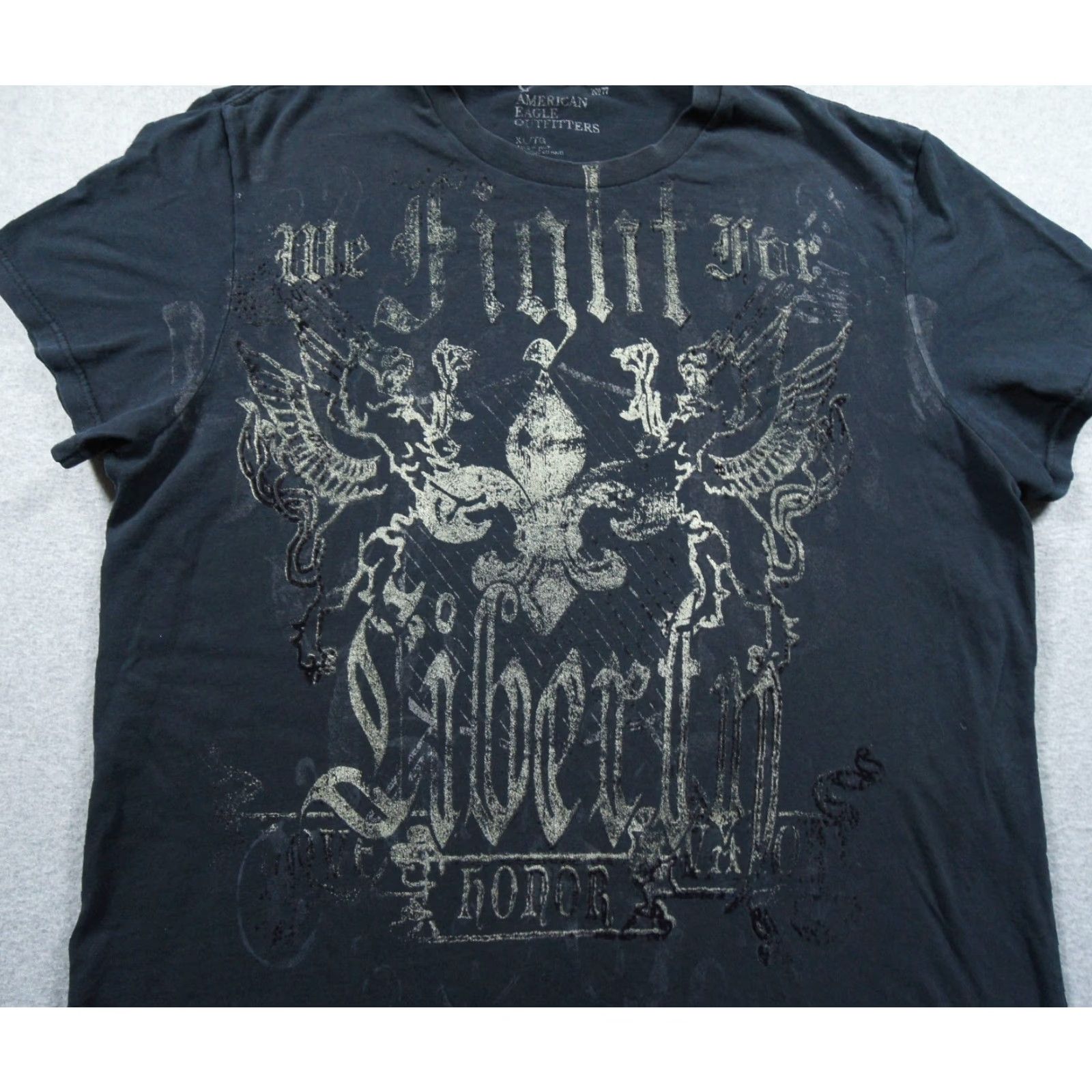 American Eagle Outfitters VINTAGE American Eagle Outfitters Shirt Mens XLarge Black Grunge Goth Skate Size US XL / EU 56 / 4 - 2 Thumbnail