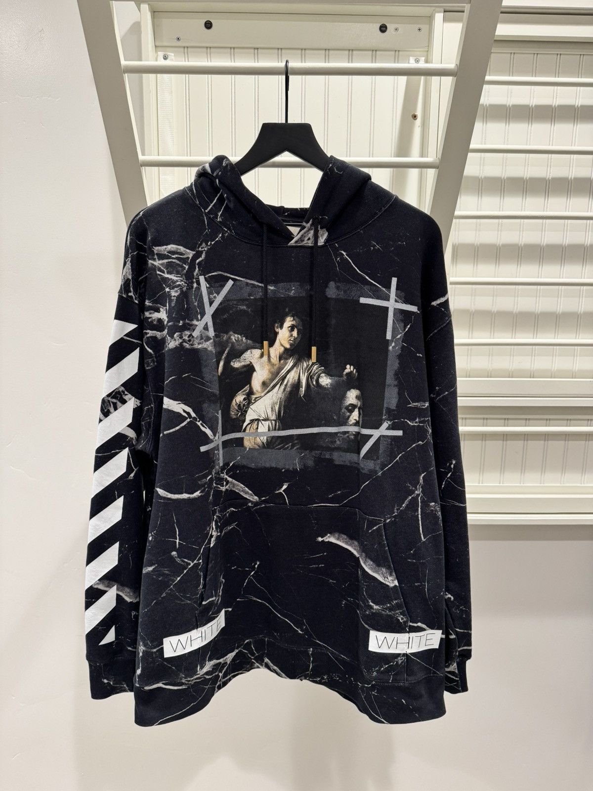 Off White Marble Hoodie | Grailed