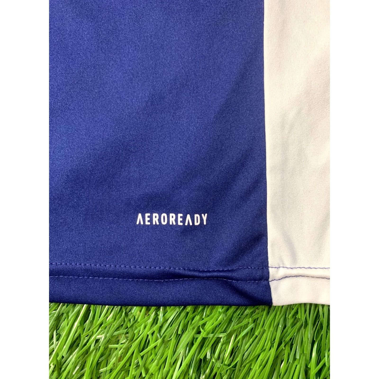Adidas ADIDAS PERFORMANCE AEROREADY ENTRADA ORIGINAL 2021 FOOTBALL SHIRT JERSEY XL Navy Blue and White Mens Football Shirt XL Size US XL / EU 56 / 4 - 4 Thumbnail