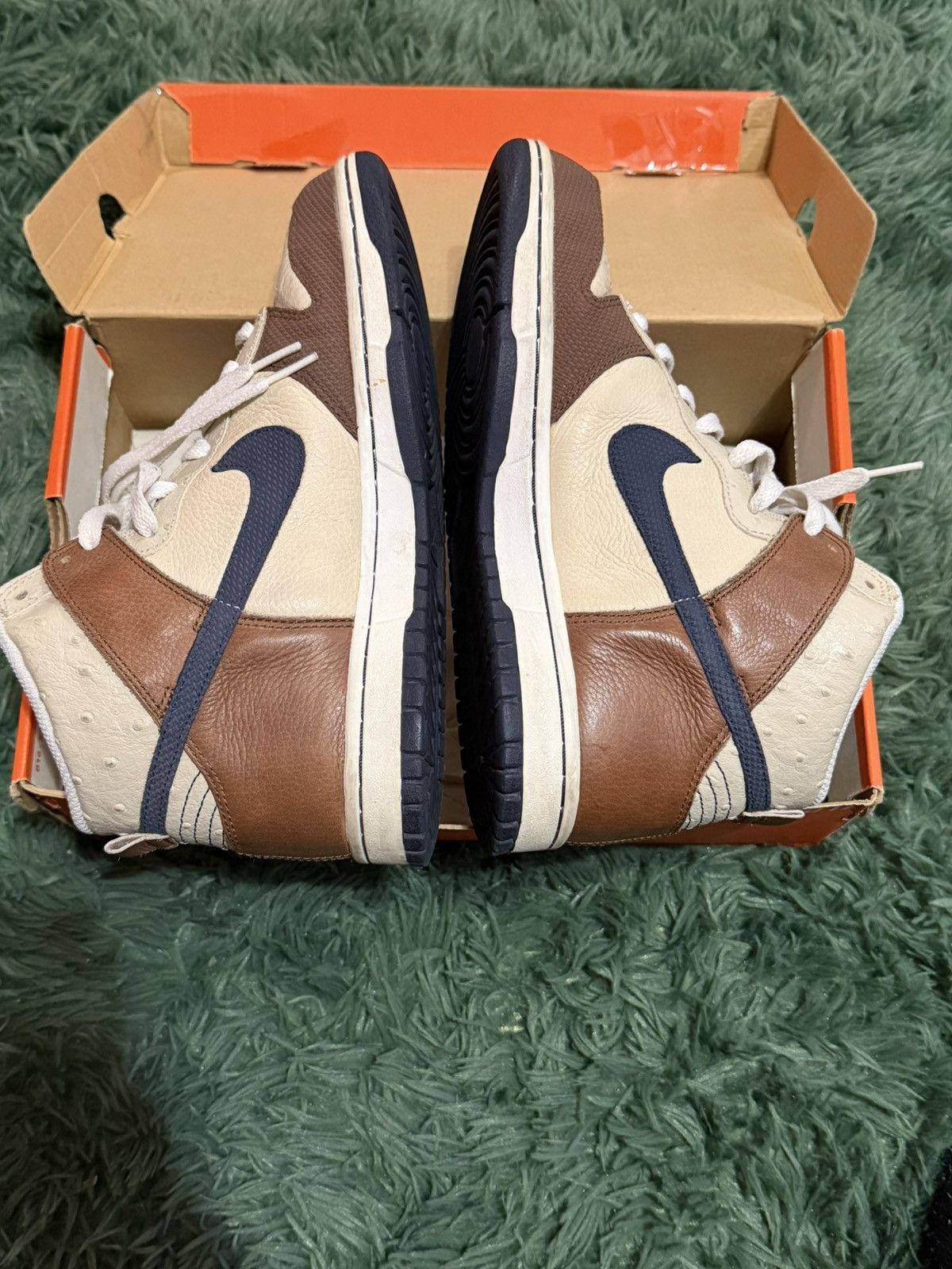 Nike nike dunk high ostrich leather 2007 Size US 7.5 / EU 40-41 - 4 Thumbnail