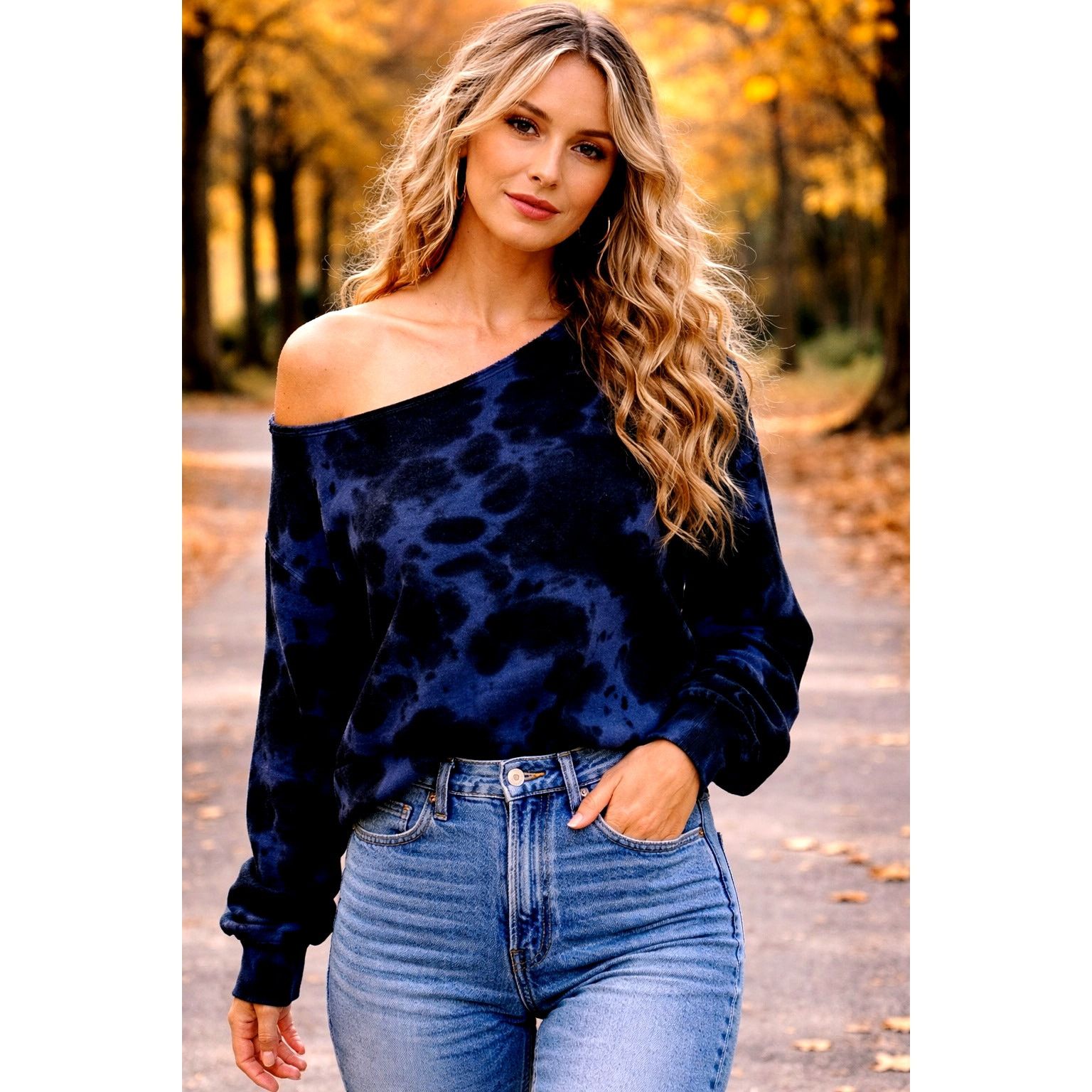 Other 525 America French Terry One Shoulder Top Indigo L Size L / US 10 / IT 46 - 1 Thumbnail