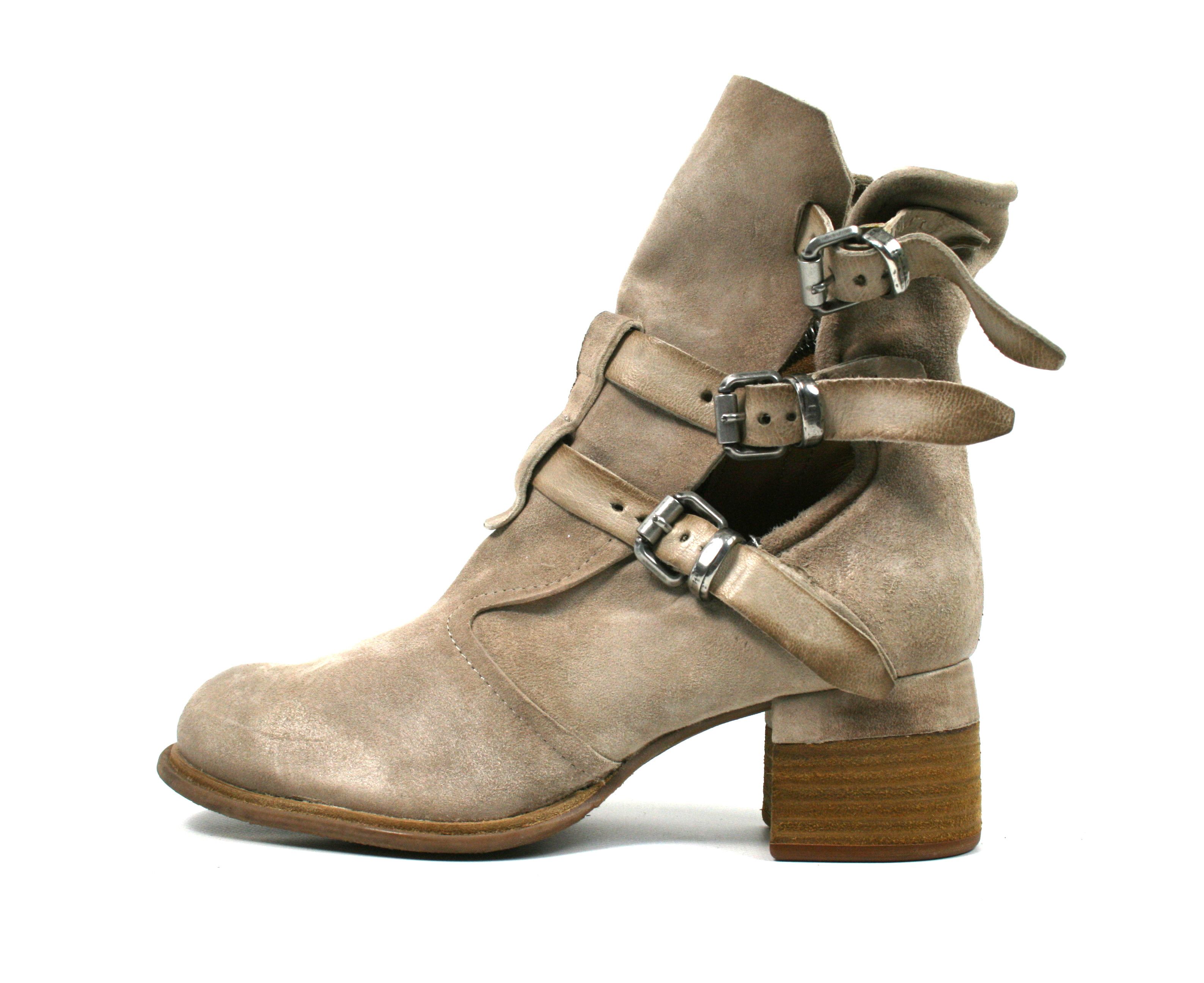 A.S.98 Avant Garde Biker Belted Leather Boots Size US 6 / IT 36 - 1 Thumbnail