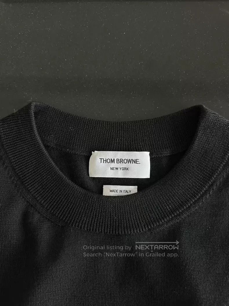 Thom Browne Thom Browne Black limited edition long wool sweater Size US M / EU 48-50 / 2 - 3 Thumbnail