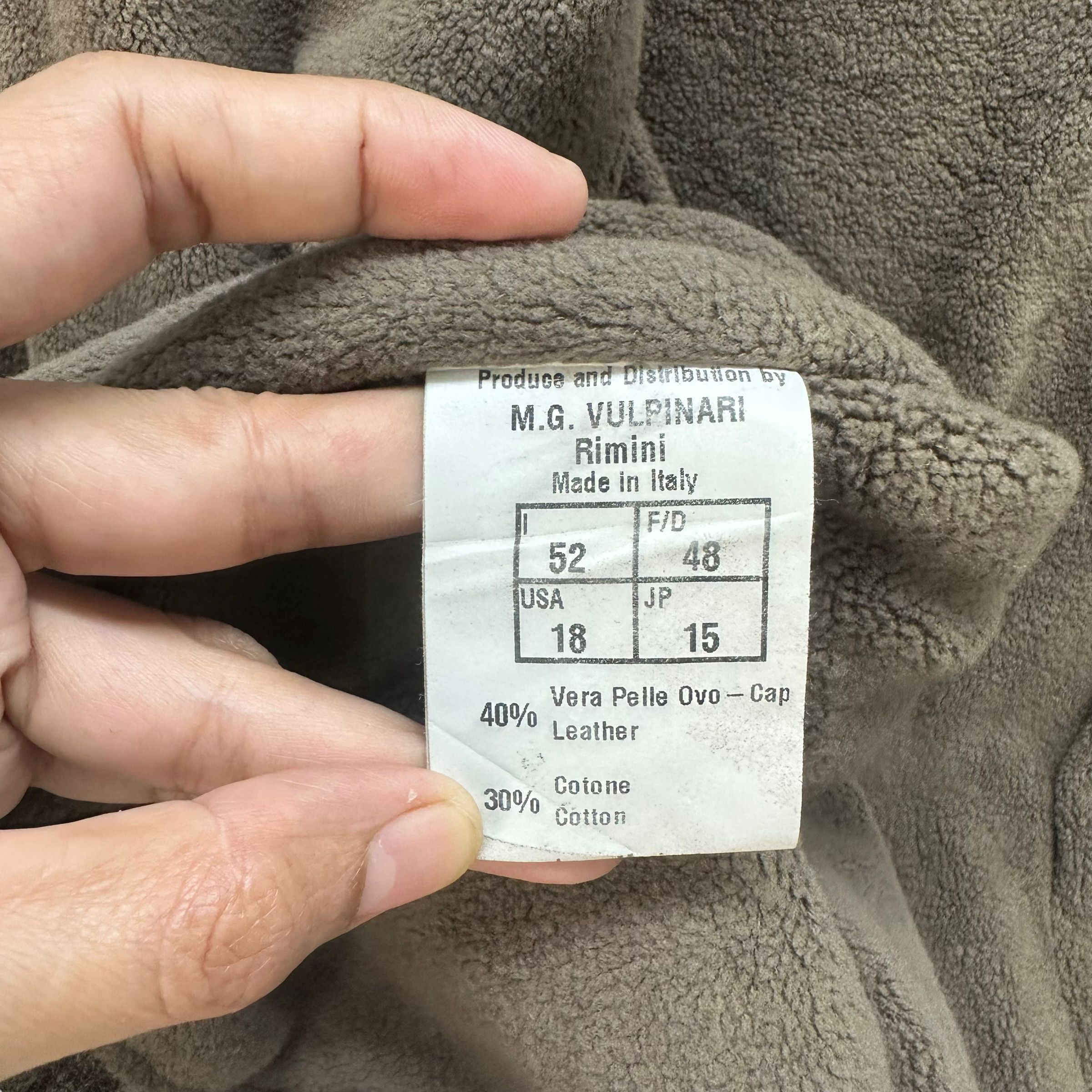 Vintage M.G. VULPINARI SUEDE LEATHER KNIT SLEEVE JACKET #8176-208 Size US M / EU 48-50 / 2 - 8 Thumbnail