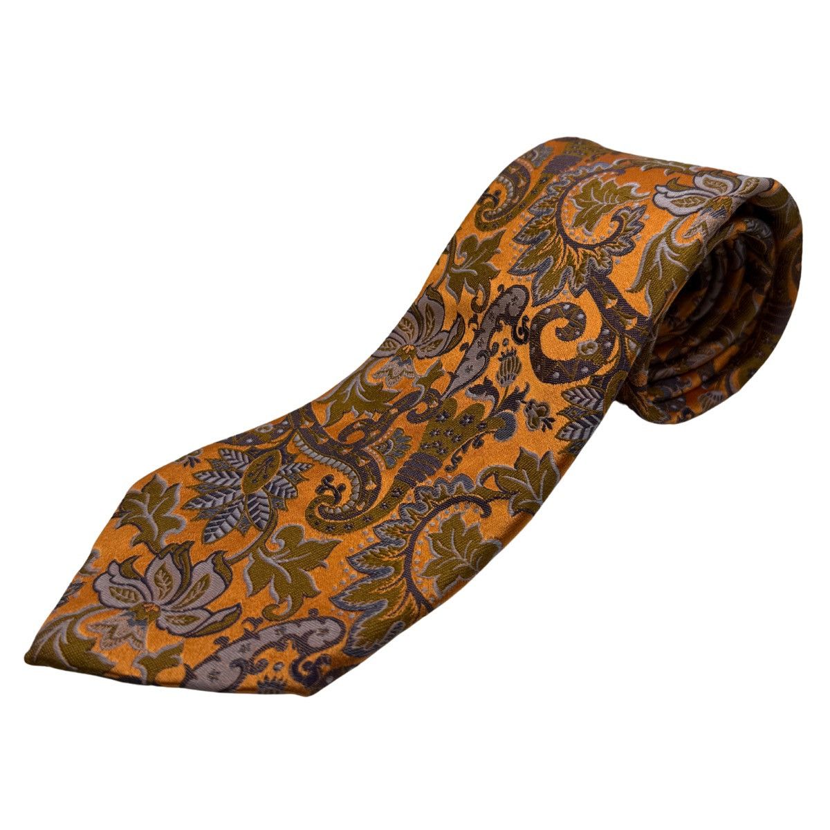 XMI Platinum XMI Platinum Silk Tie, Orange, Made in Italy, Like New Size ONE SIZE - 1 Thumbnail