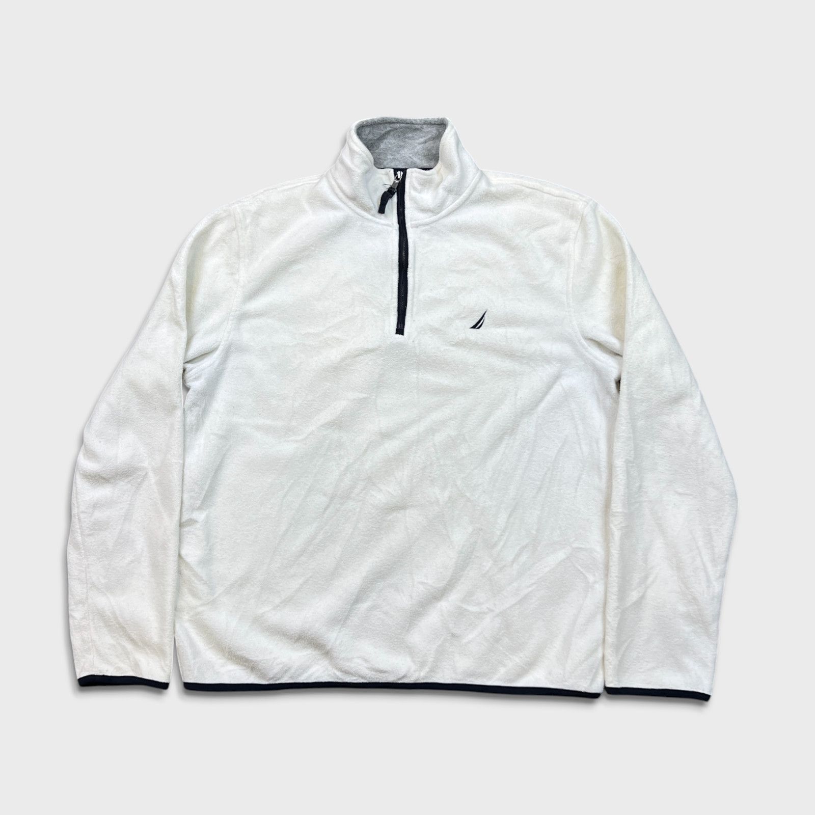 Nautica Nautica Fleece Small 1/4 Zip Nature Pullover Sweatshirt Size US S / EU 44-46 / 1 - 1 Thumbnail