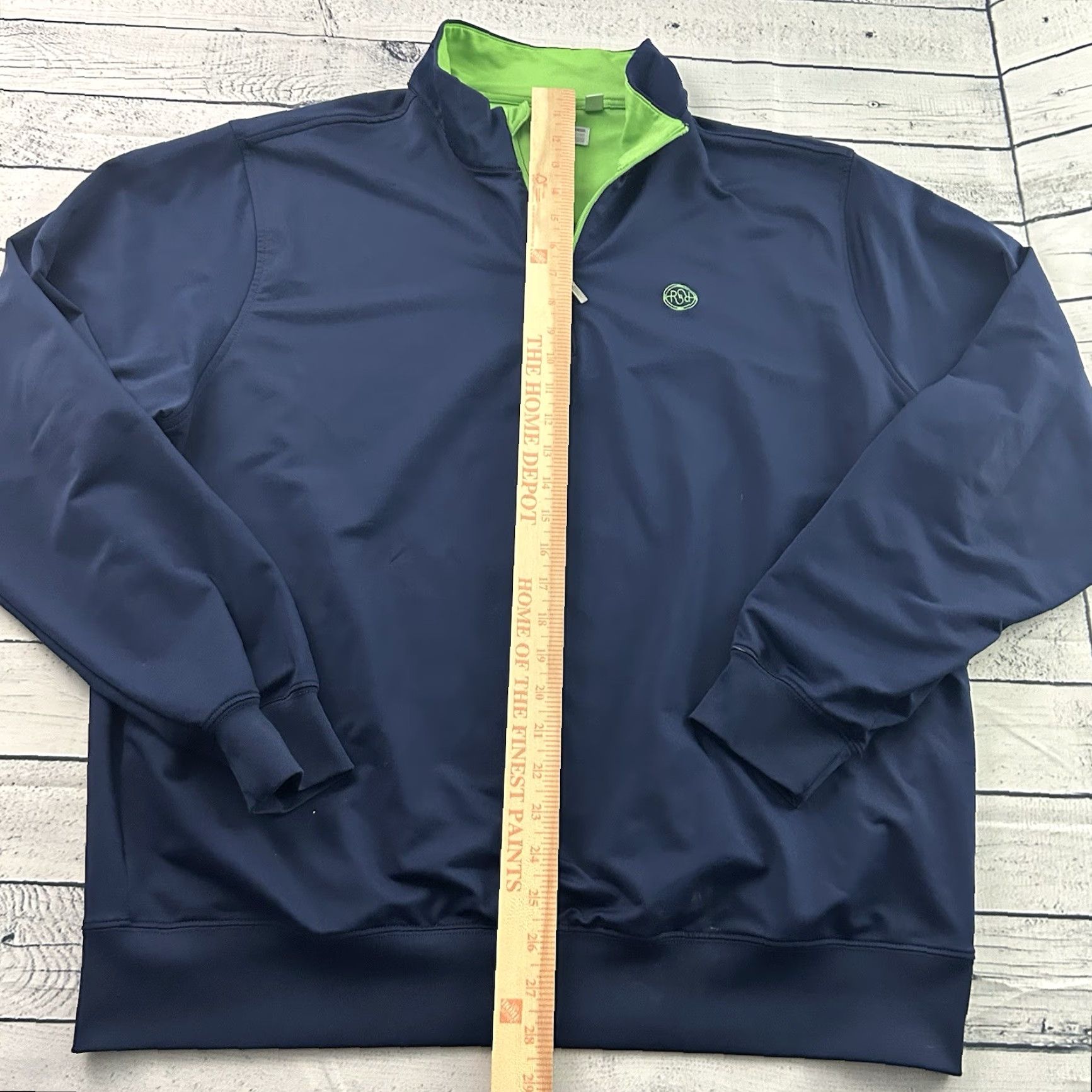 Vintage VINTAGE Carnoustie Rollingstone Ranch 1/4 Zip Pullover Jacket Men XL Blue Green Size US XL / EU 56 / 4 - 4 Thumbnail