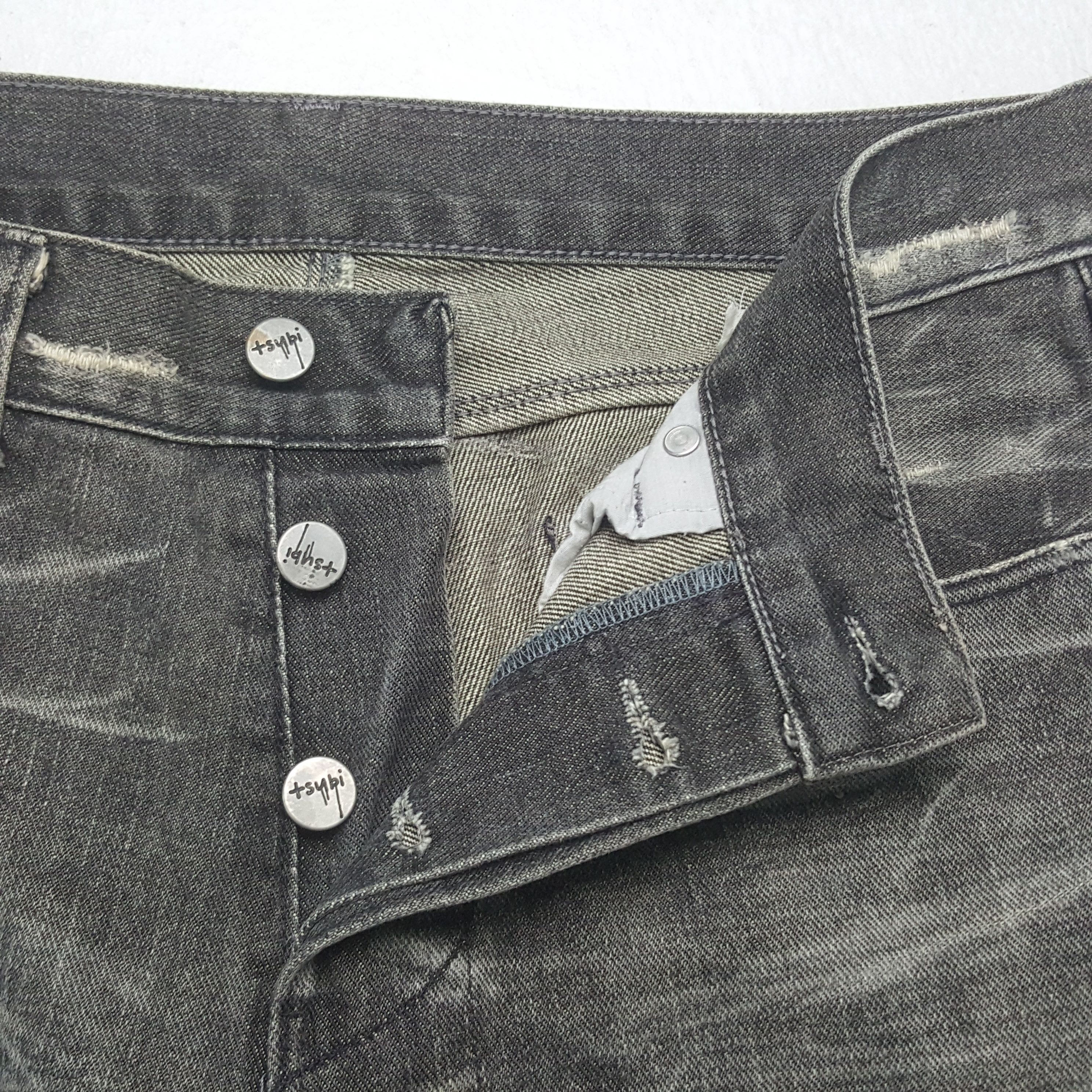 Japanese Brand Vintage Tsubi Rare Streetwear Black Jeans Size US 33 - 12 Thumbnail