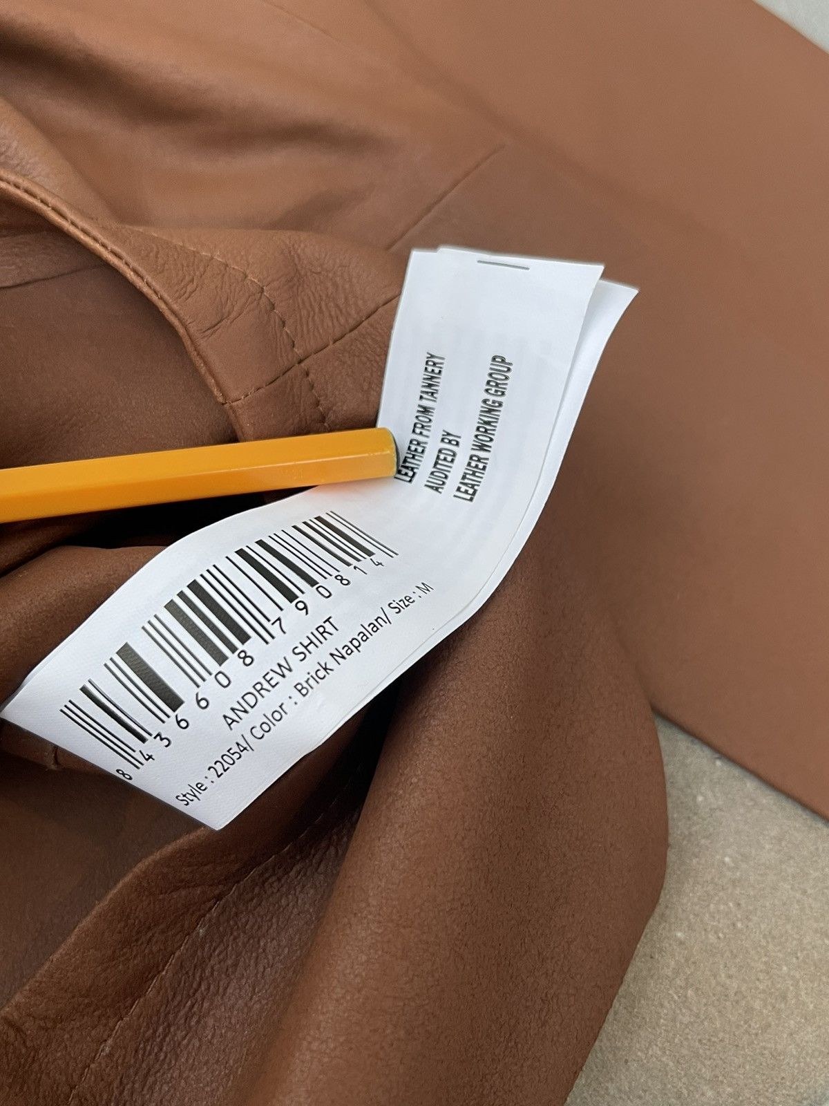 Other !DS! SS23 Studio ID Andrew Brown Leather Shirt Size US M / EU 48-50 / 2 - 21 Thumbnail