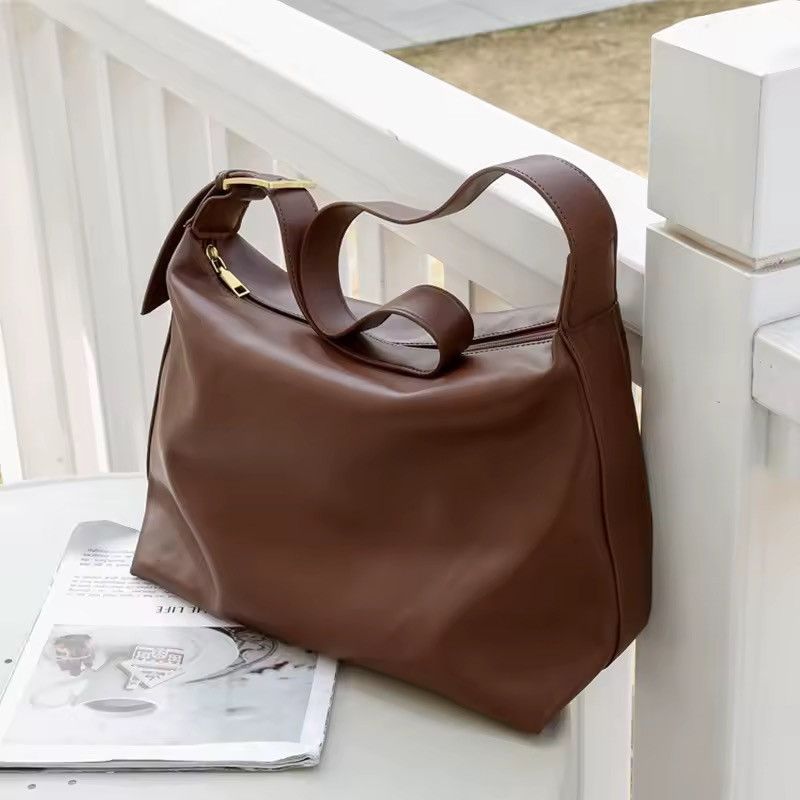 Designer Design Shoulder Capacity Vintage Style PU Leather Bag Size ONE SIZE - 5 Thumbnail