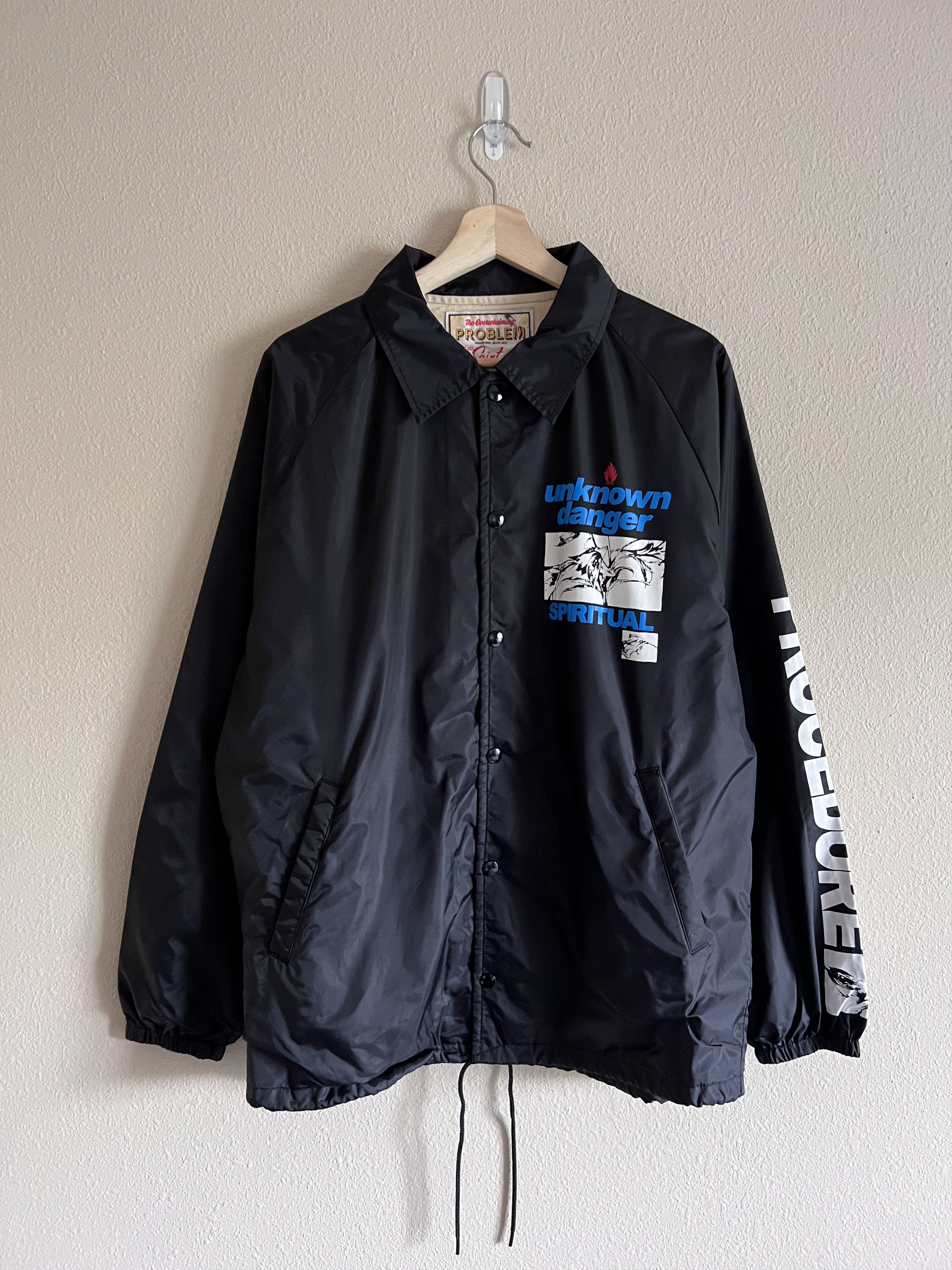 Saint Michael Saint Michael Unknown Danger Coach Jacket in Black