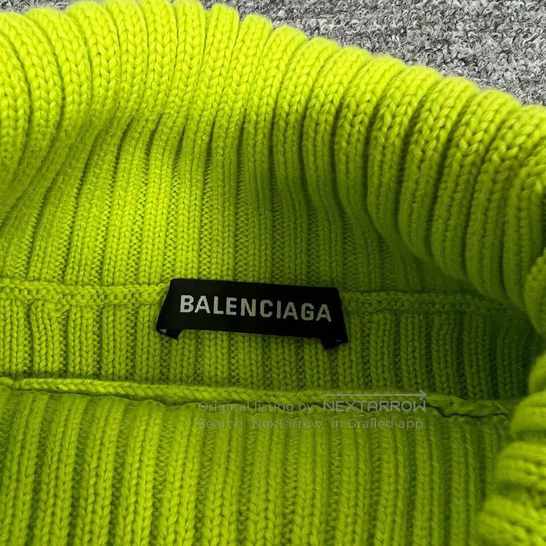Balenciaga Balenciaga Lock Closure High Neck Knit Sweater Size US XS / EU 42 / 0 - 5 Thumbnail