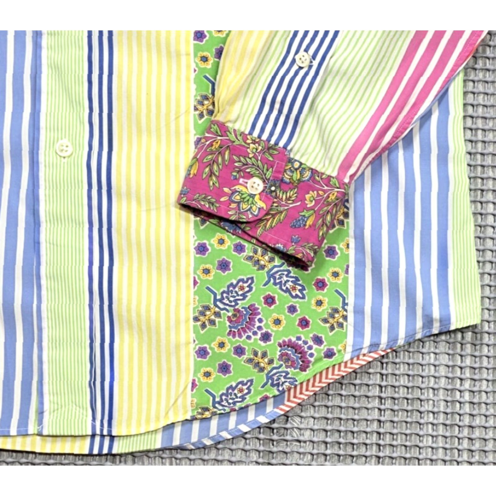 Polo Ralph Lauren VTG Ralph Lauren Polo Men M Patchwork Paisley Multicolor Button Up Rare Shirt Size US M / EU 48-50 / 2 - 5 Thumbnail