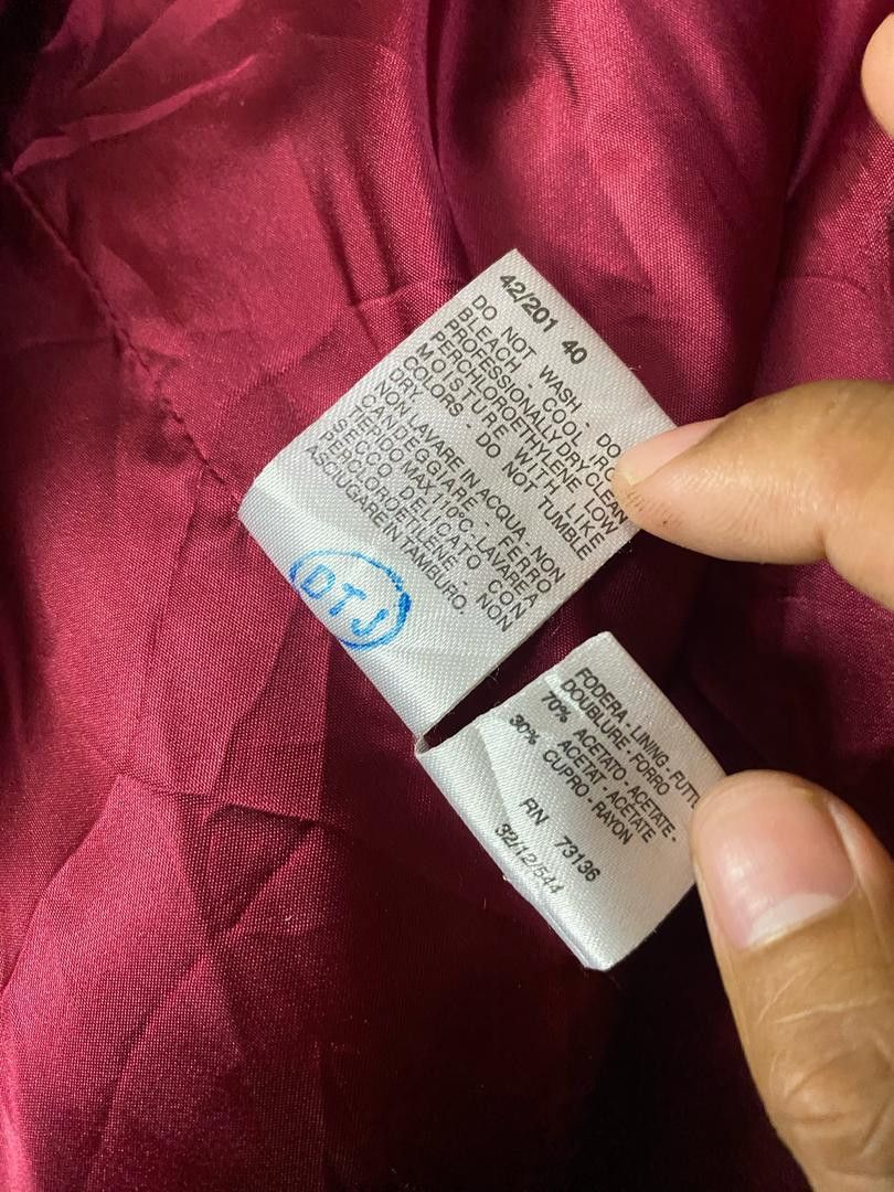 Max Mara Max Mara Double Breasted Wool Maroon Coat Size M / US 6-8 / IT 42-44 - 8 Thumbnail