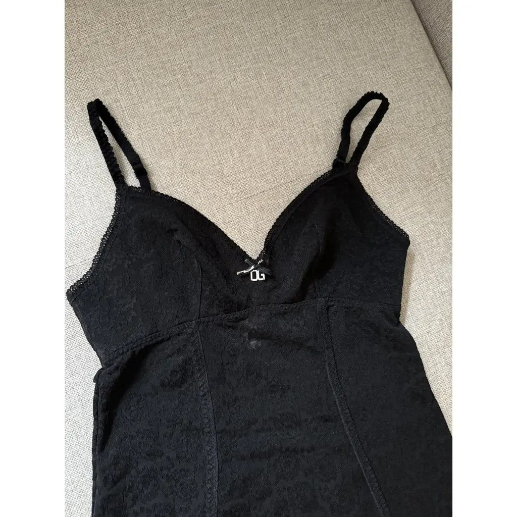 Dolce & Gabbana Dolce & Gabbana Vintage Women's Black Lace Slip Dress IT42 Size M / US 6-8 / IT 42-44 - 4 Thumbnail