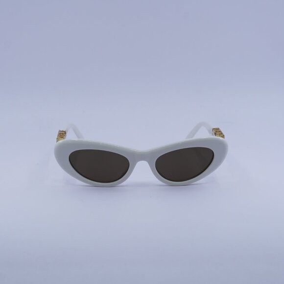 Loewe Loewe LW40156U 25E Sunglasses Ivory Cat Eye Frame, Brown Size ONE SIZE - 2 Thumbnail
