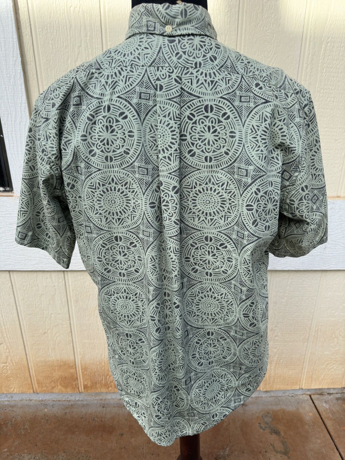 Reyn Spooner Reyn Spooner Green Hawaiian Print Full Button Men's Medium Size US M / EU 48-50 / 2 - 2 Thumbnail
