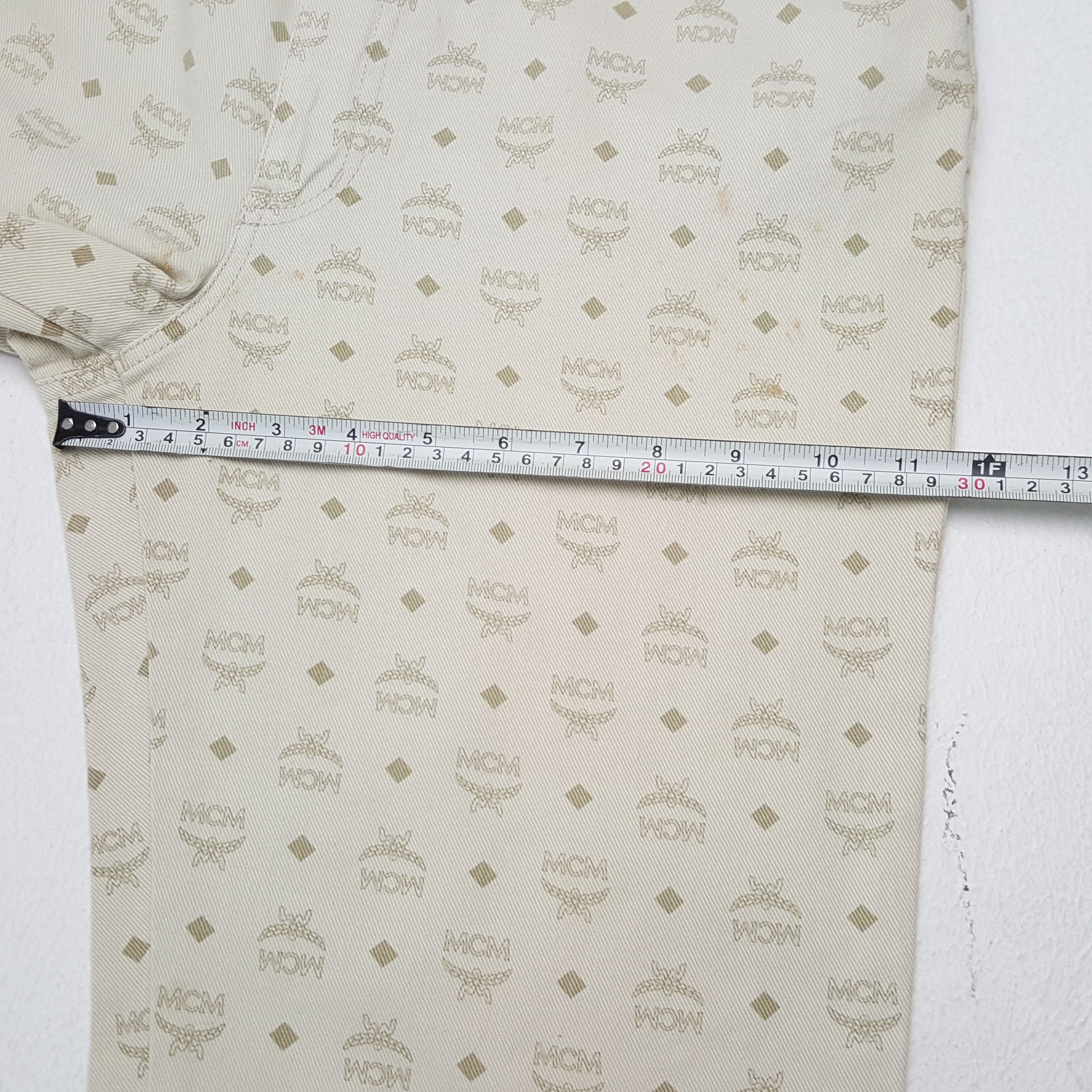 MCM × Vintage MCM LEGERE Fashion Monogram Style Pants Size US 29 - 9 Thumbnail