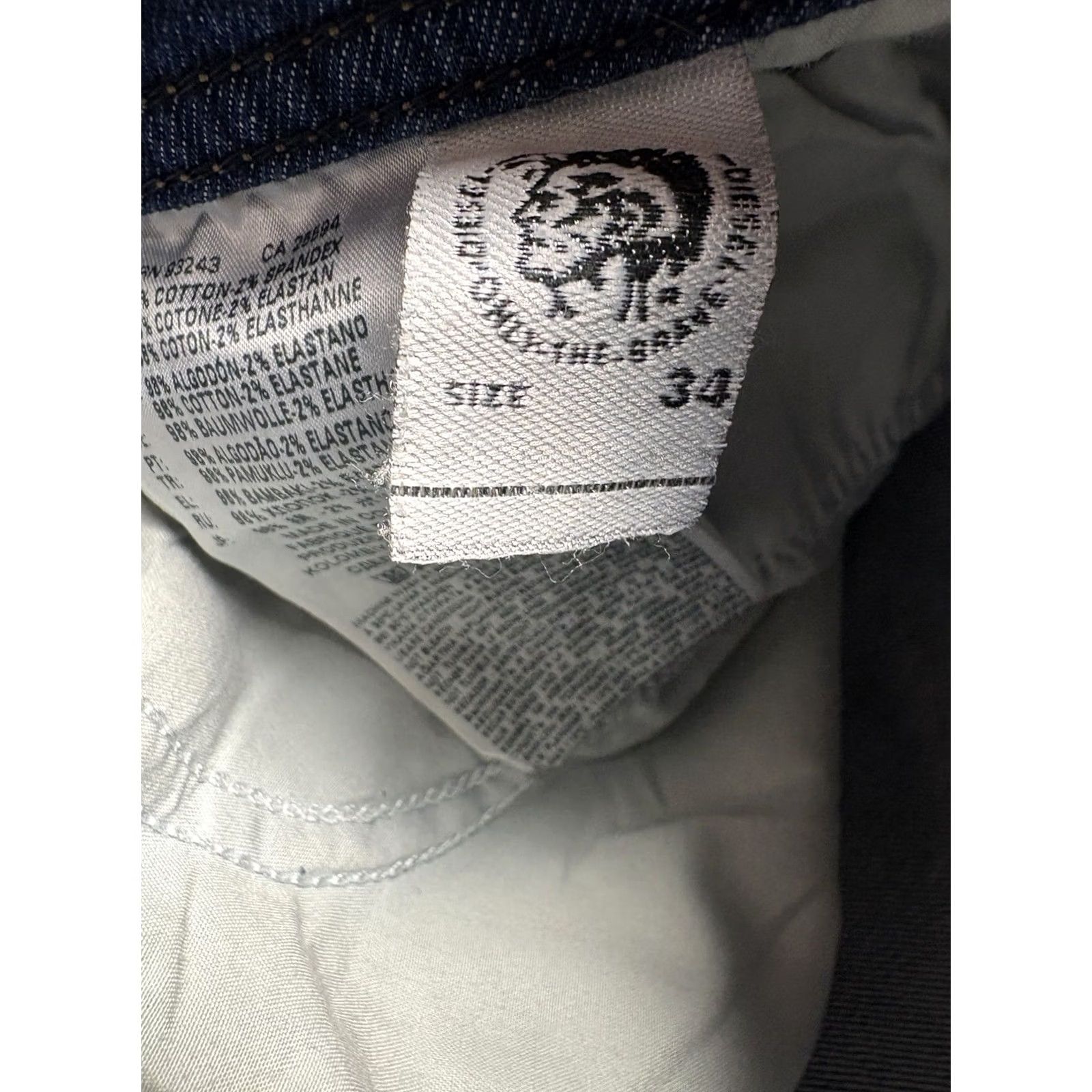 Diesel Diesel Tepphar Jeans Mens 34x30 Slim-Carrot Button Fly Stretch CQ488 Size US 34 / EU 50 - 4 Thumbnail