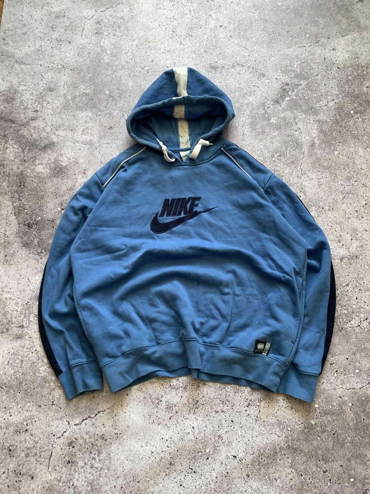 Nike 🔥VINTAGE NIKE 00’s BOX LOGO HOODIE Size US L / EU 52-54 / 3 - 2 Thumbnail