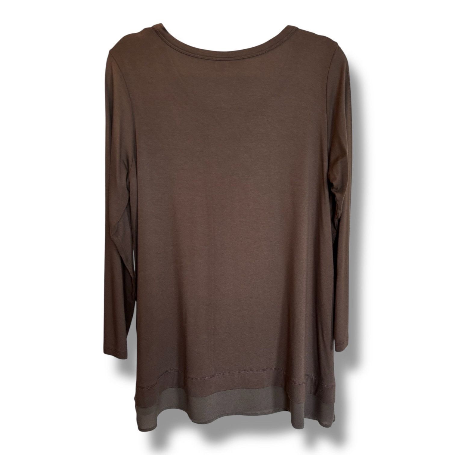 Other COMFY USA Stella Tunic Top Scoop Neck Button Sheer Hem M Size M / US 6-8 / IT 42-44 - 4 Thumbnail