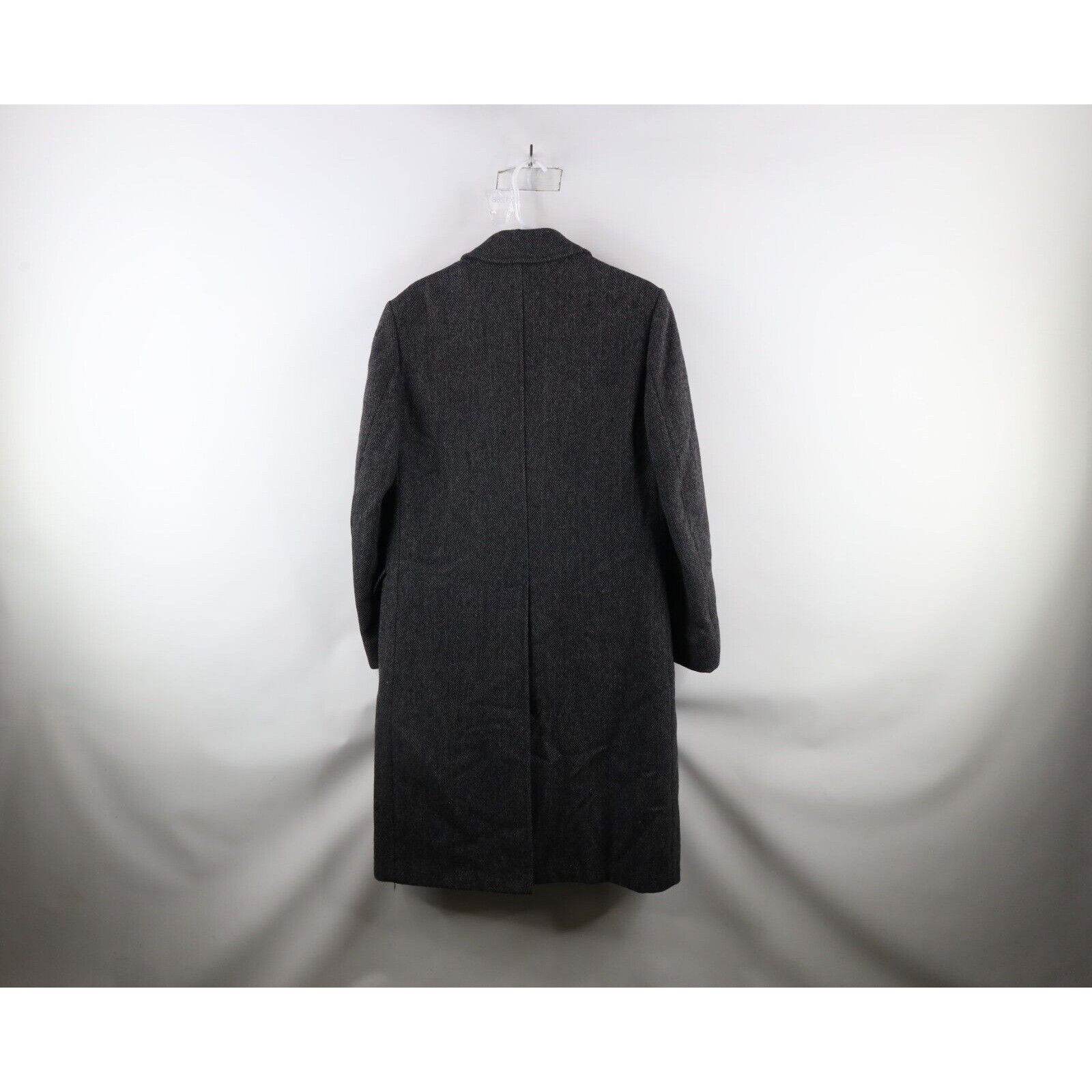 Vintage Vintage 70s Streetwear Herringbone Wool Trench Coat Overcoat Size US M / EU 48-50 / 2 - 12 Thumbnail
