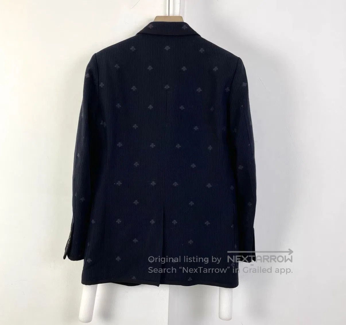 Gucci Blue Patterned Blazer - Size S. Size US S / EU 44-46 / 1 - 2 Thumbnail