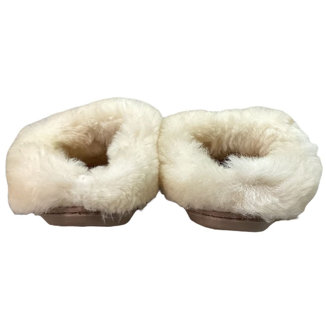 Minnetonka Minnetonka Sheepskin Mule Slippers - Tan suede leather - Wom Size US 5 / IT 35 - 4 Thumbnail