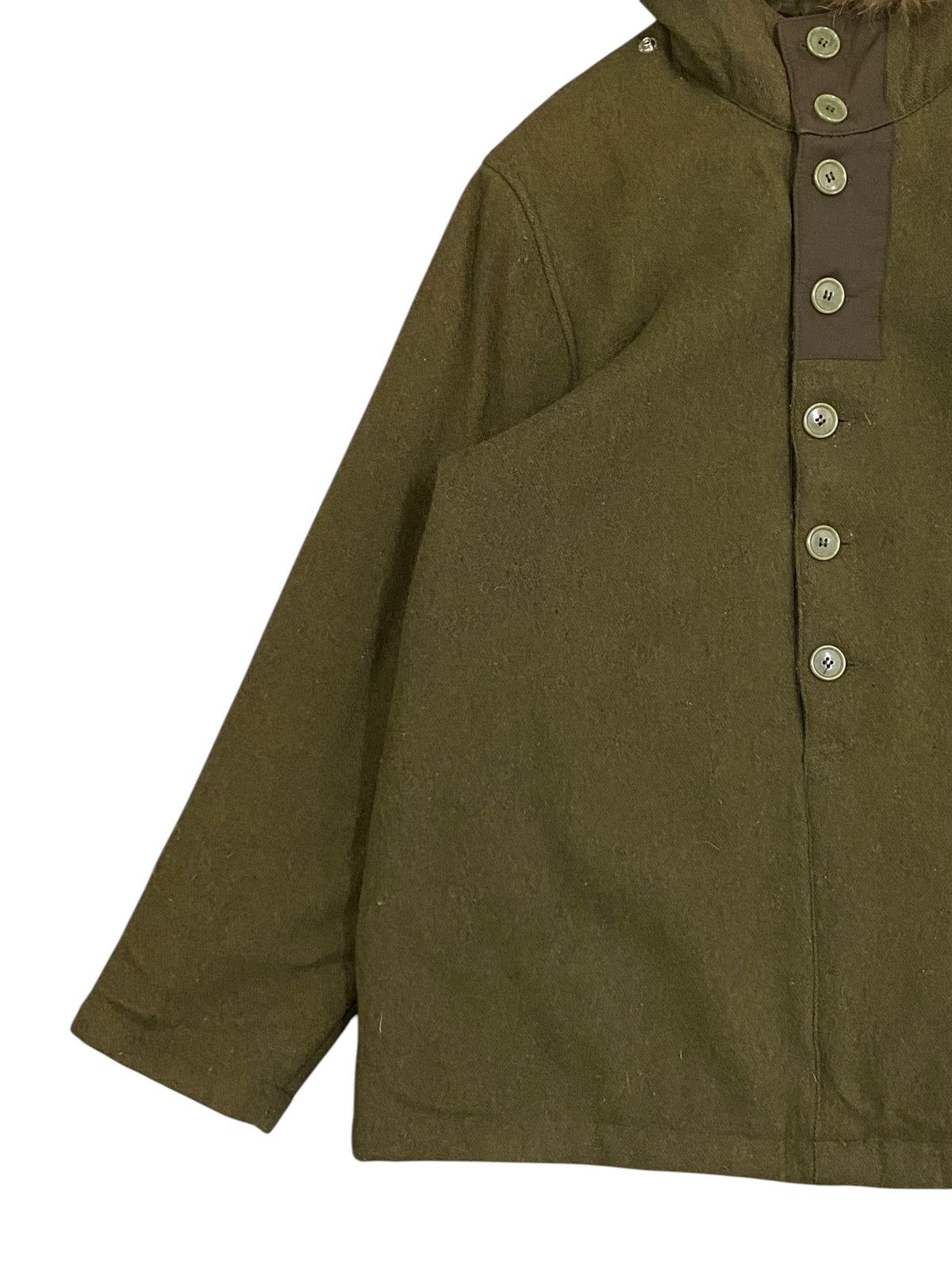 Edifice Japan Edifice Olive Green Hooded Coat with Faux Fur LGB Style Size US M / EU 48-50 / 2 - 6 Thumbnail
