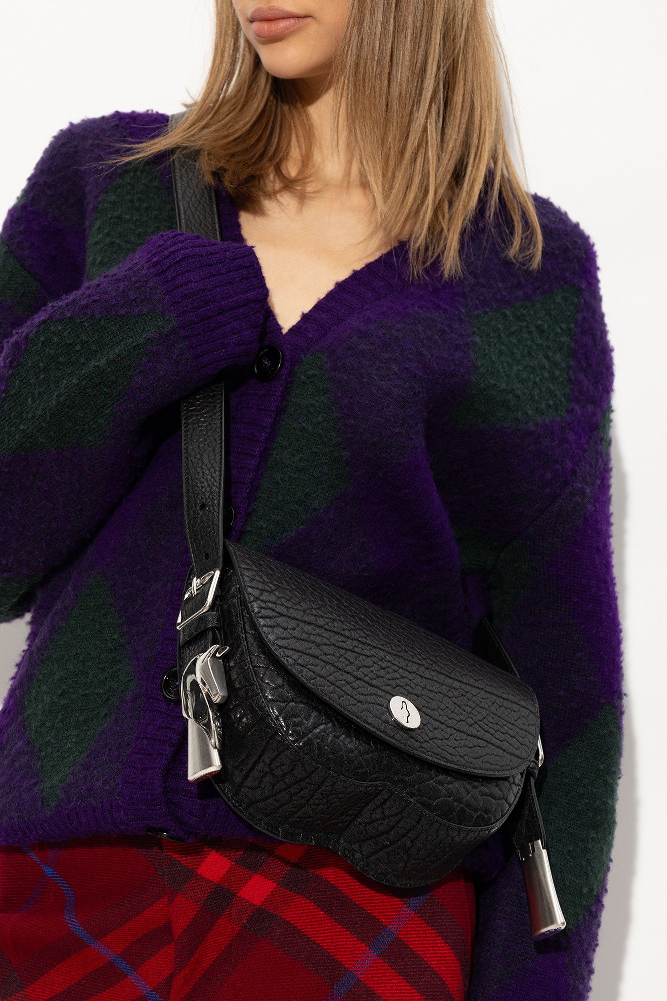 Burberry BURBERRY Chess small black leather crossbody bag Daniel Lee Size ONE SIZE - 3 Thumbnail