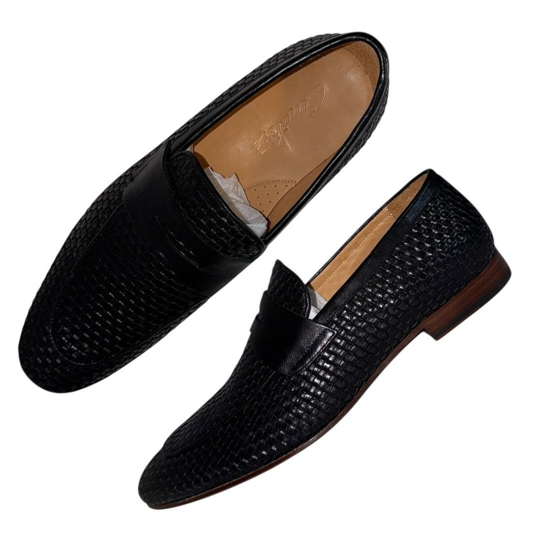 Other Men’s Black Woven Leather Penny Loafers Size 13 Dress Shoes Size US 13 / EU 46 - 7 Thumbnail