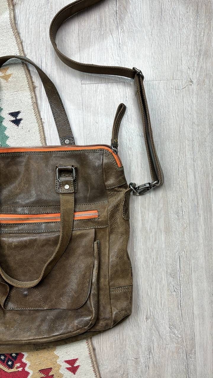 Leather × Vintage Rare Vintage Leather Coboys Bag shoulder bag Size ONE SIZE - 2 Thumbnail