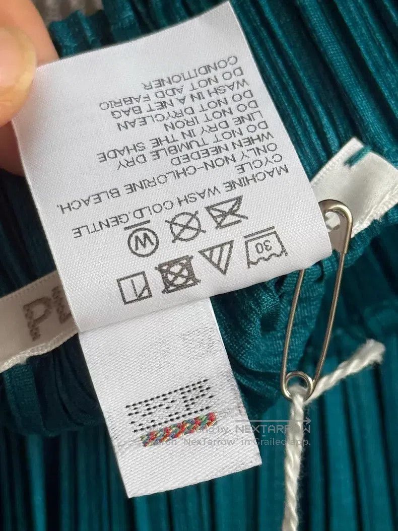 Issey Miyake Issey Miyake size:3 Midi Skirt, Turquoise Green Size 31" - 7 Thumbnail