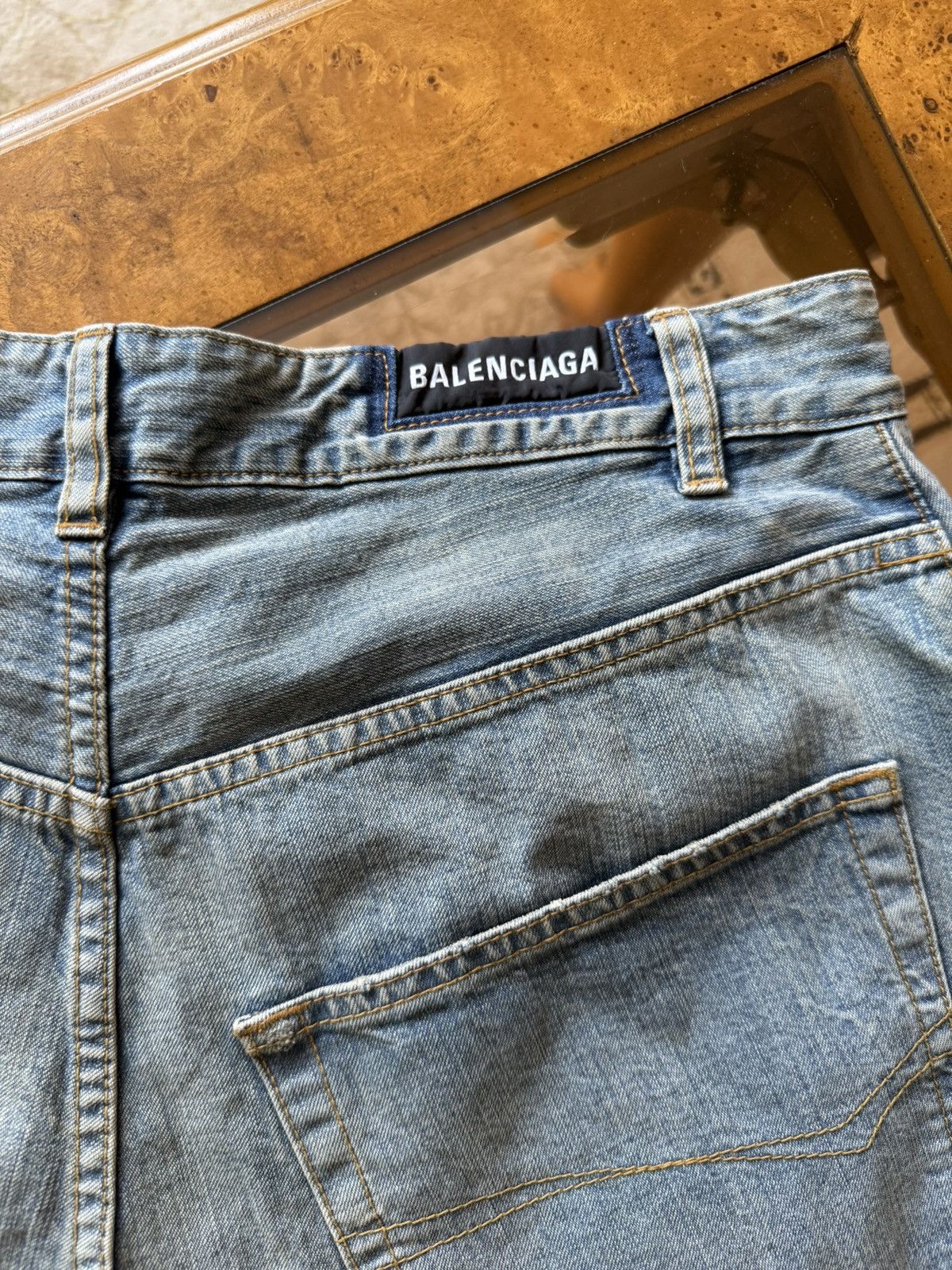 Balenciaga Balenciaga Double Front Denim Pants Size US 34 / EU 50 - 8 Thumbnail