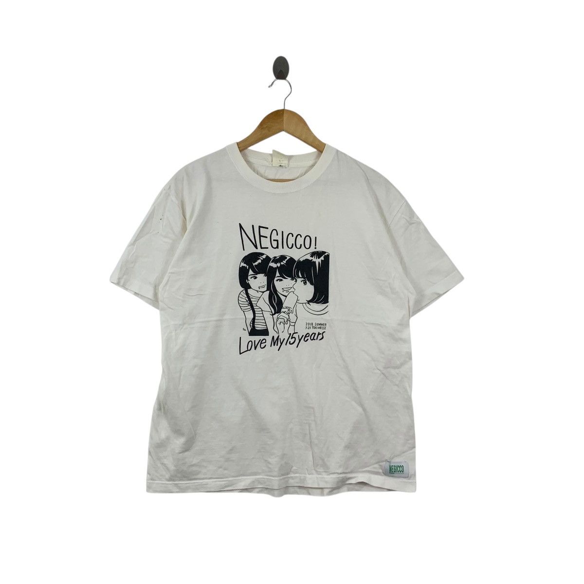 Band Tees NEGICCO JAPAN IDOL Group Nao Megu Kaede Tee Shirt Top 2018 Size US M / EU 48-50 / 2 - 1 Thumbnail
