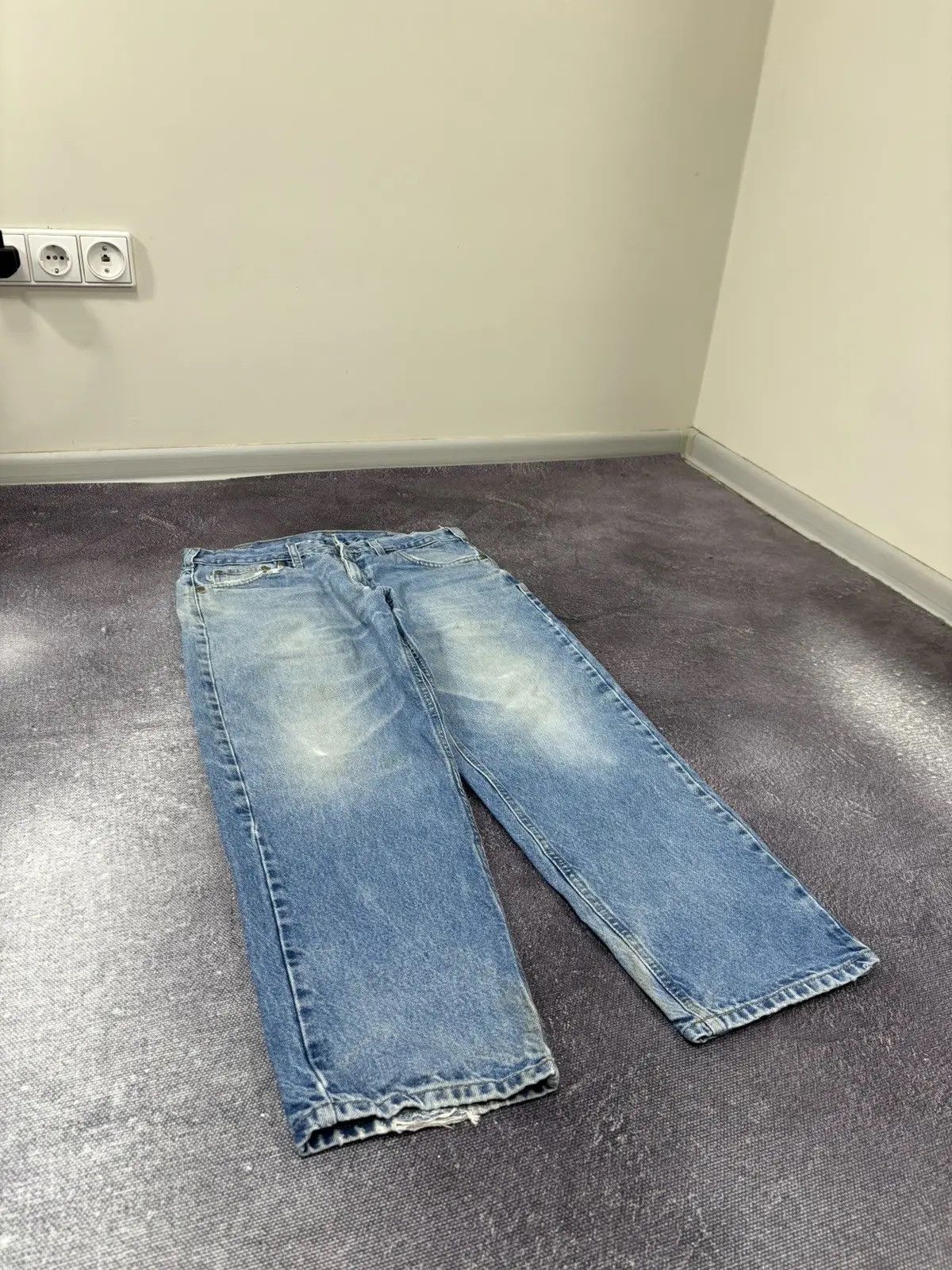 Carhartt × Vintage Vintage Carhartt Faded Blue Denim Work Hype Baggy Jeans Size US 34 / EU 50 - 6 Thumbnail