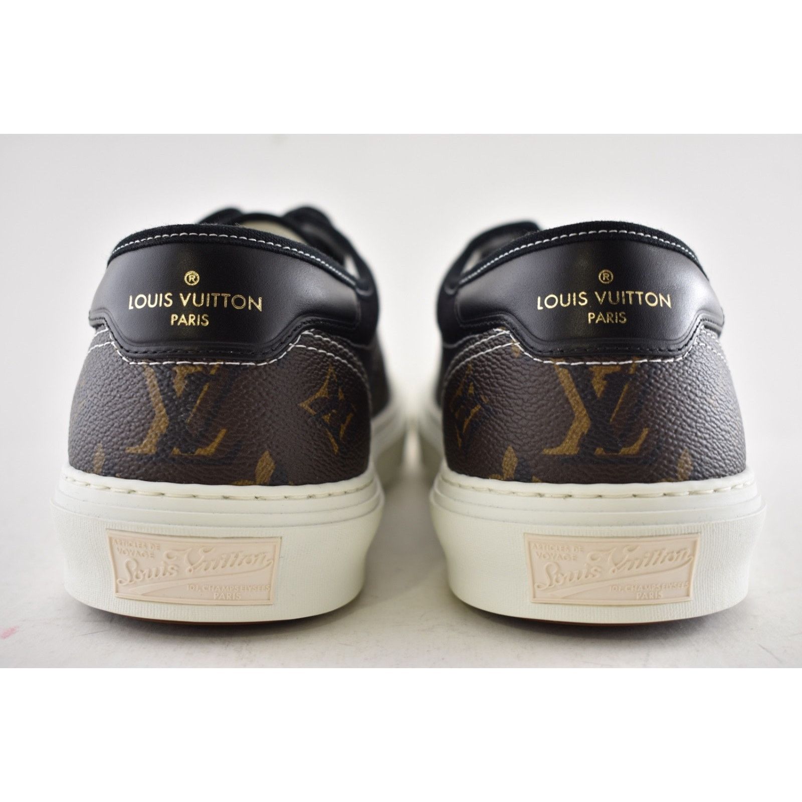 Louis Vuitton Louis Vuitton Trocadero Richelieu Black Monogram Logo Low Size US 9 / EU 42 - 16 Thumbnail
