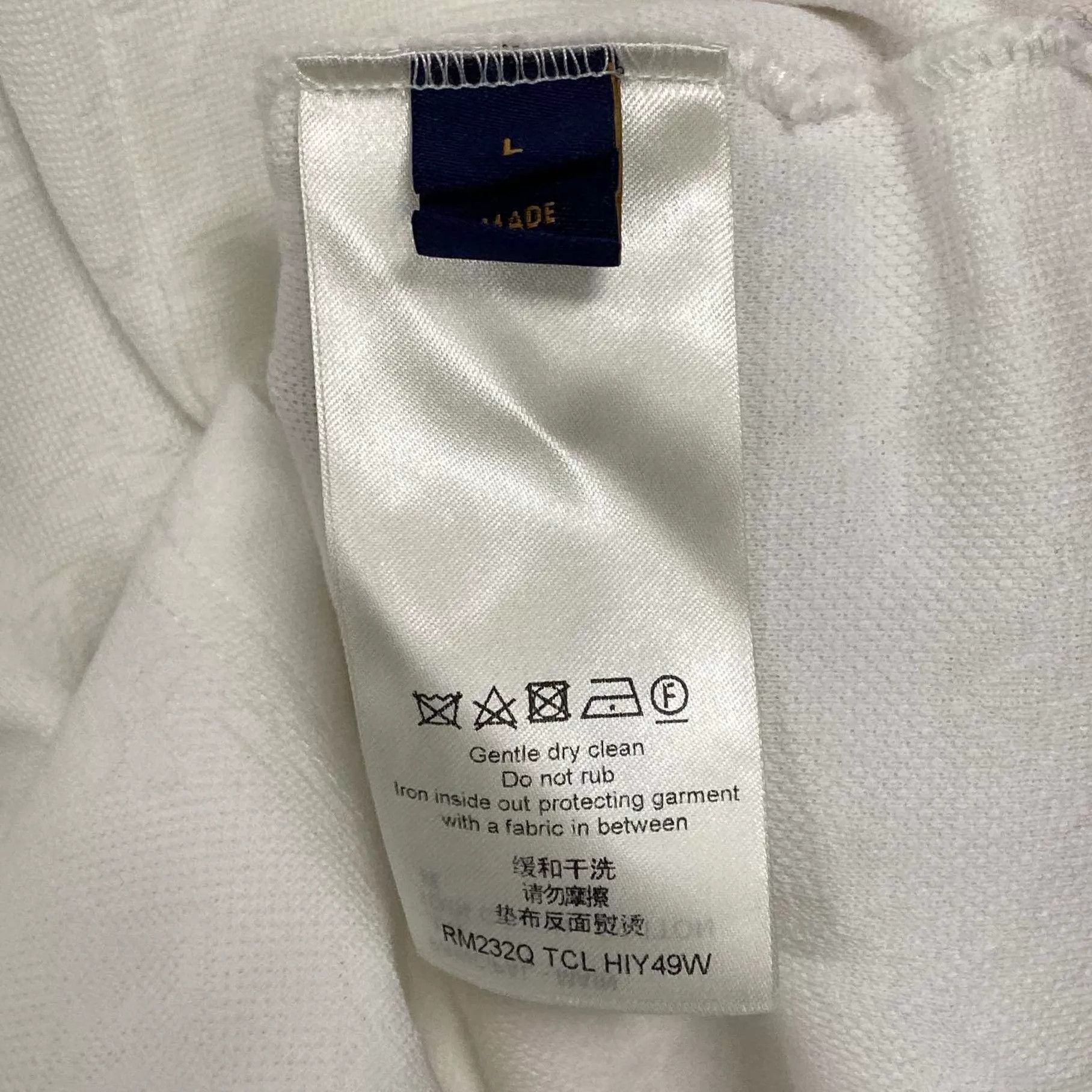 Louis Vuitton LV white pocket short sleeve tee dark all-over print L Size US L / EU 52-54 / 3 - 4 Thumbnail