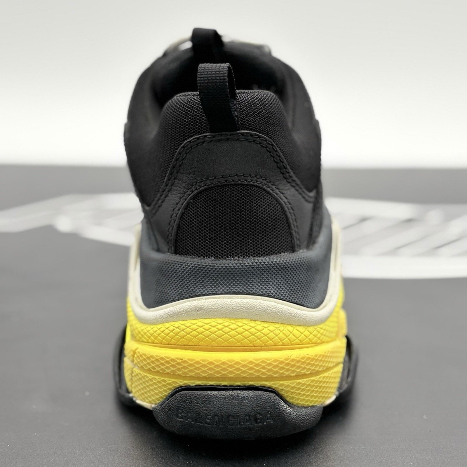 Balenciaga Balenciaga Triple S ' Black Yellow ' | SUPER CLEAN! Size US 10 / EU 43 - 4 Thumbnail