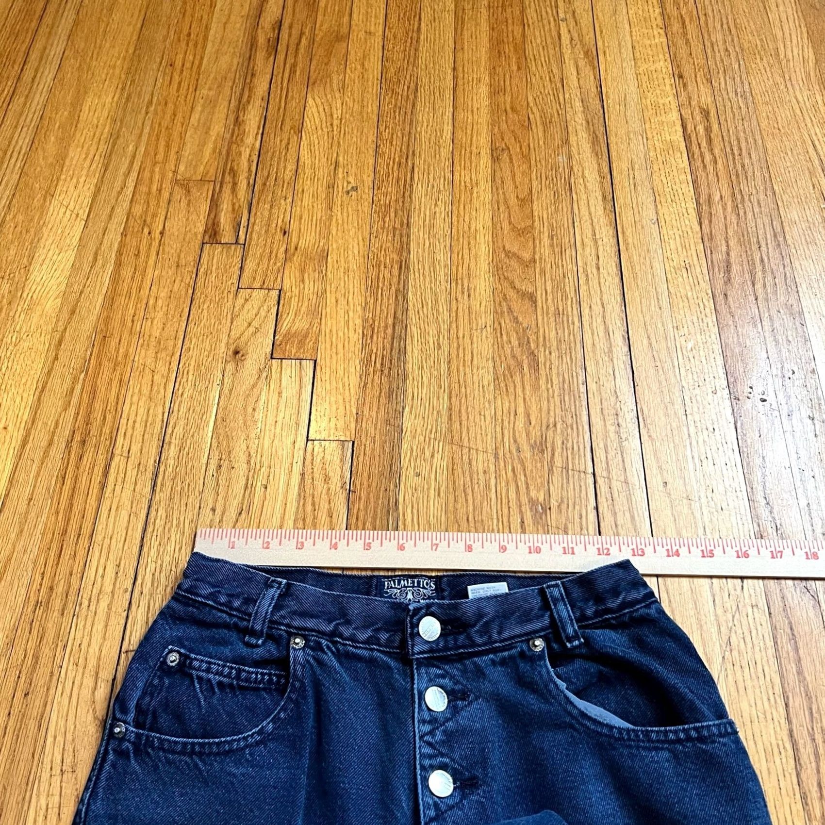 Vintage VINTAGE Palmettos Jeans Womens 11 High Rise 80s Button Front Tapered Mom Blue Womens Jeans 11 High Rise 80s Vintage Button Front Tapered Mom Blue Size 32" / US 10 / IT 46 - 7 Thumbnail
