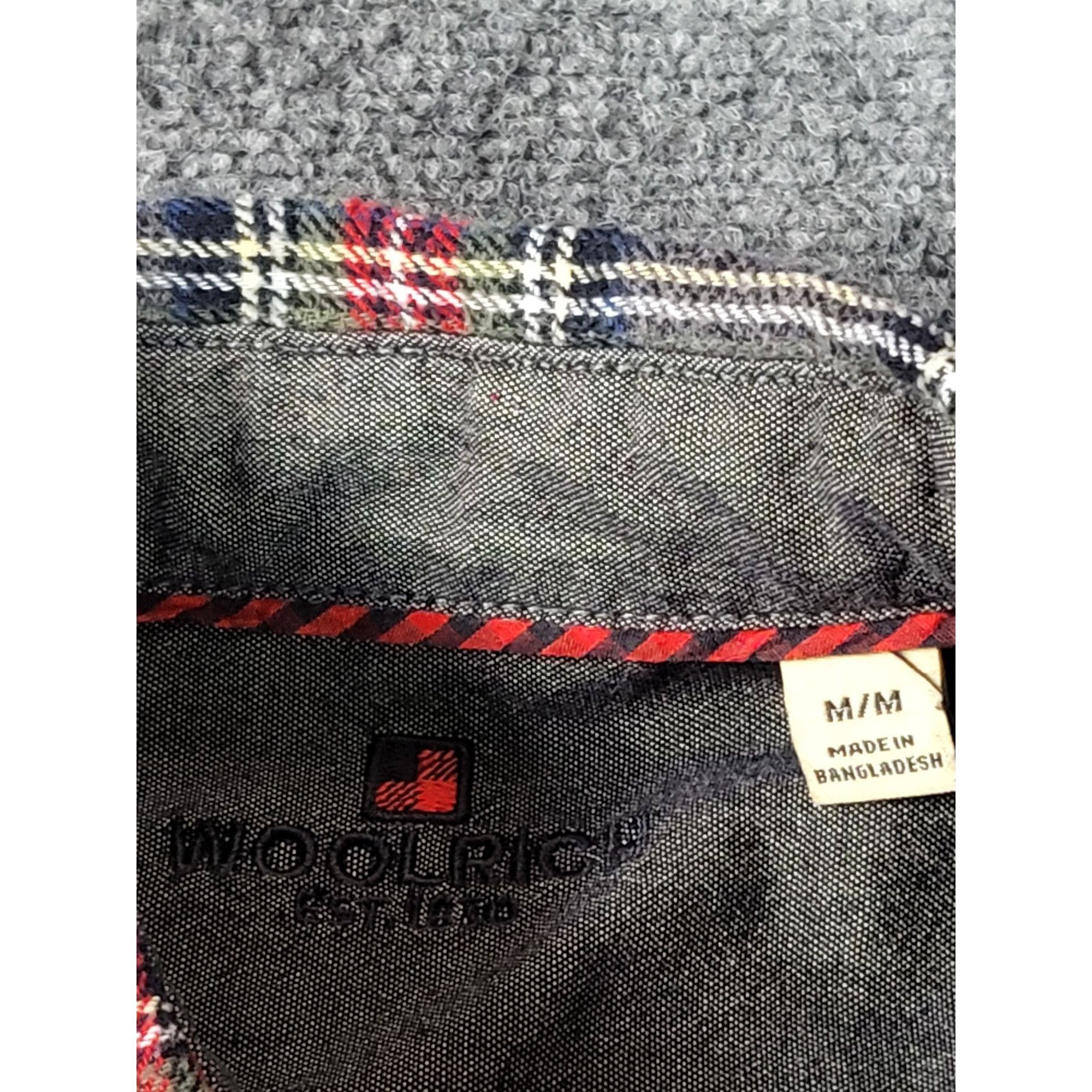 Woolrich Woolen Mills Woolrich Flannel Shirt Gray Red Plaid Hike Camping Outdoor S Size US M / EU 48-50 / 2 - 6 Thumbnail