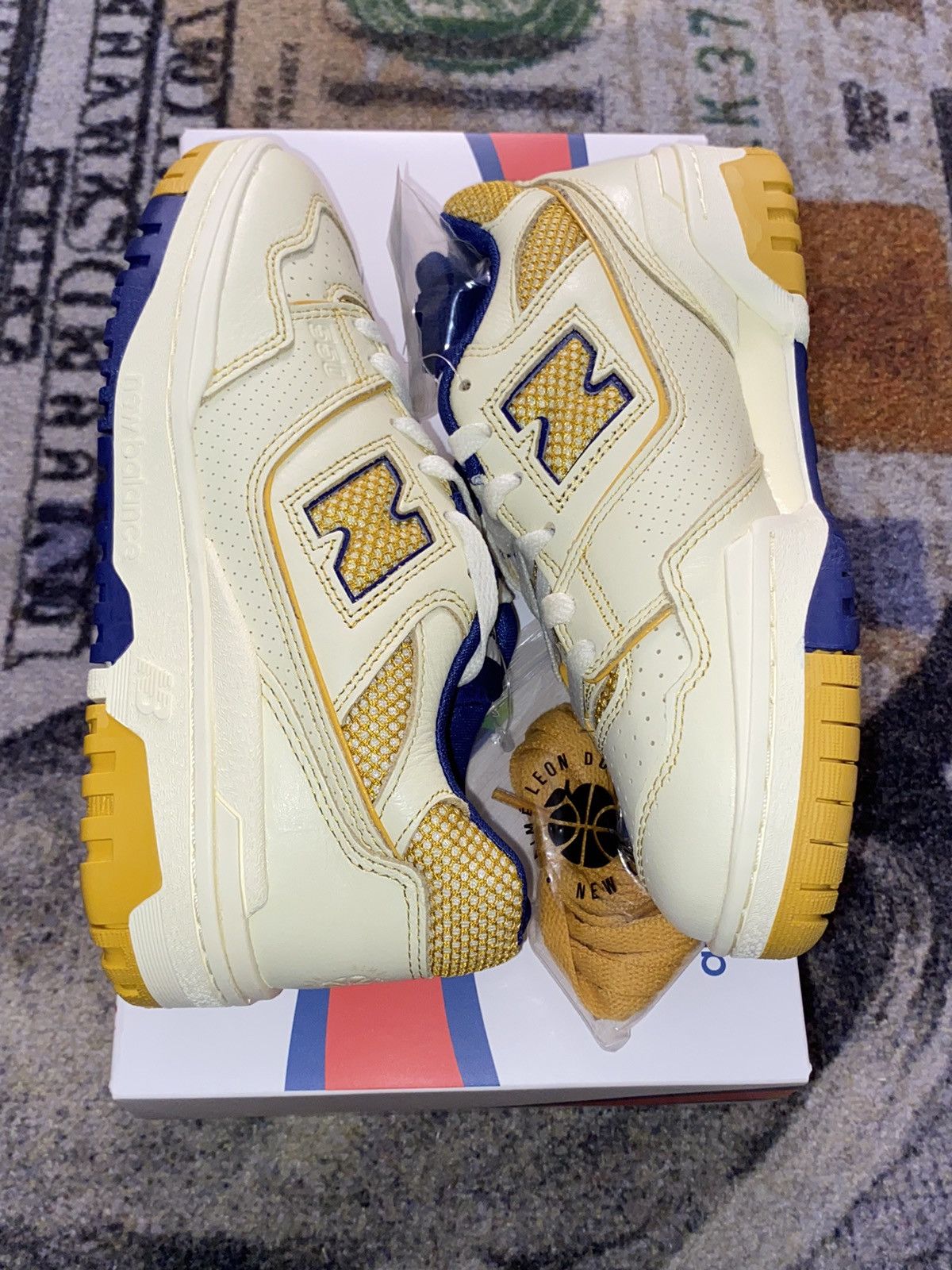 Aime Leon Dore × New Balance New Balance 550 Aime Leon Dore Masaryk Community Gym Yellow Size US 6.5 / IT 36.5 - 1 Thumbnail