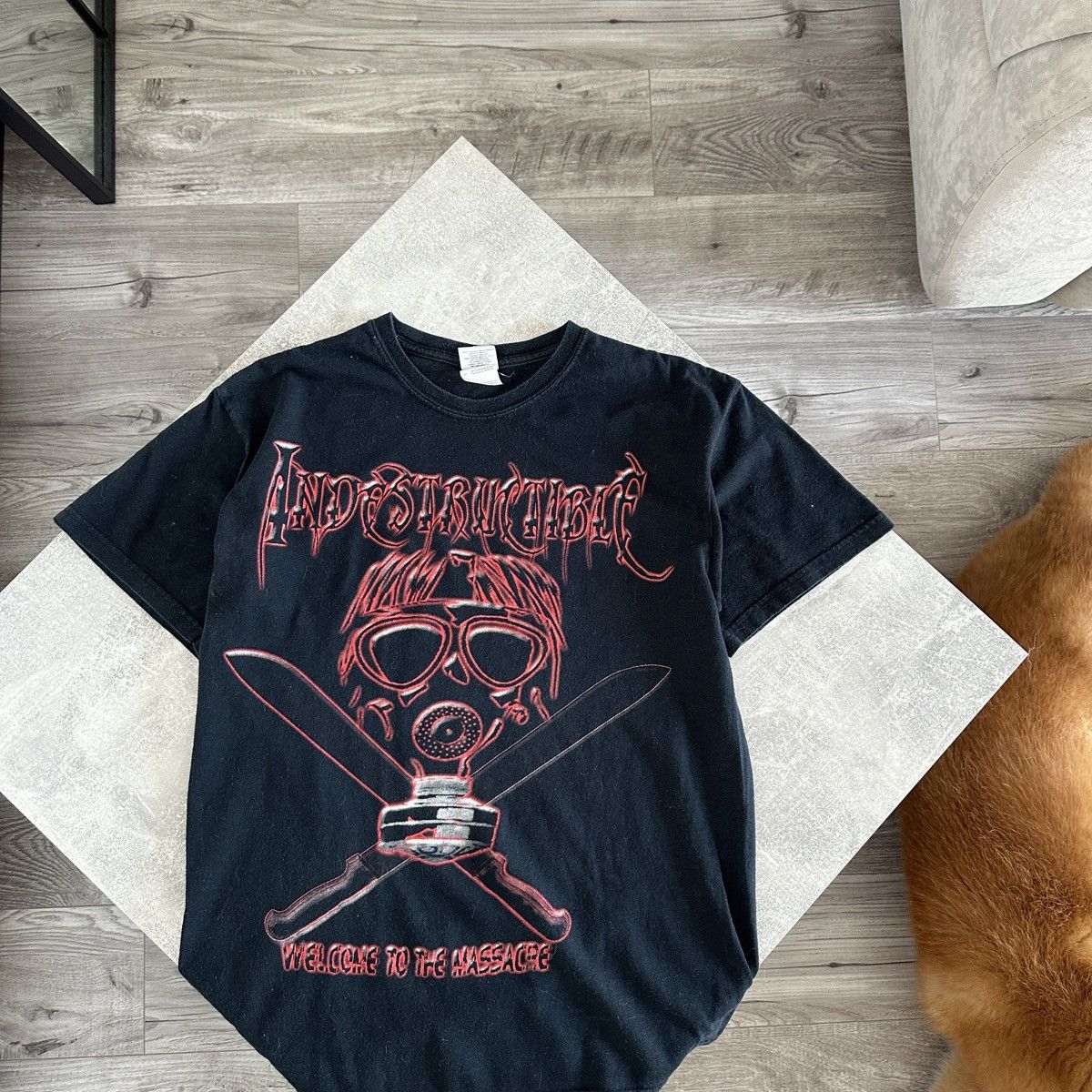 Band Tees Vintage 00s Indestructible Welcome to the Massacre rock tee Size US M / EU 48-50 / 2 - 2 Thumbnail