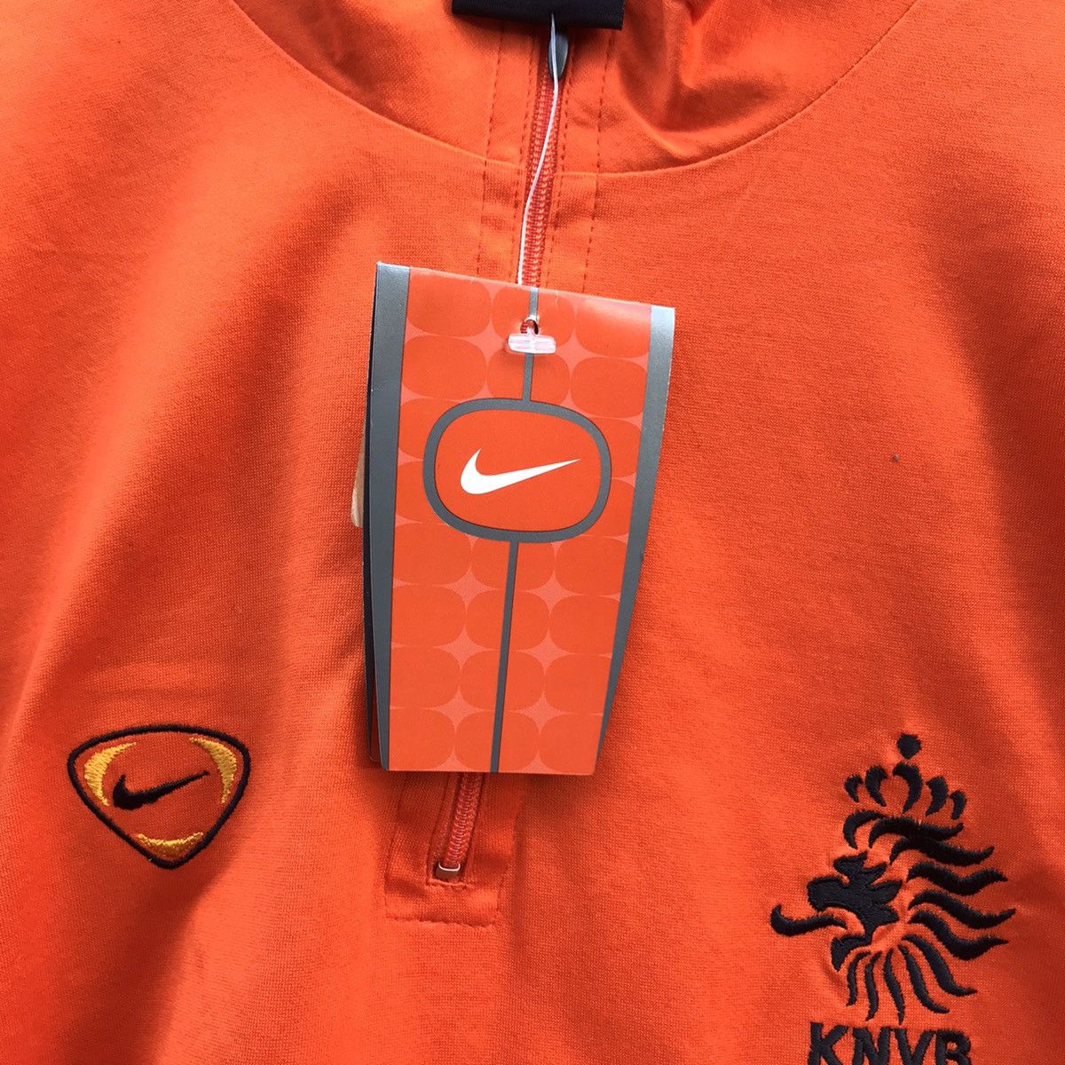 Nike × Vintage Vtg 90s Nike The Netherlands training polo jersey NWT Sz L Size US L / EU 52-54 / 3 - 5 Thumbnail