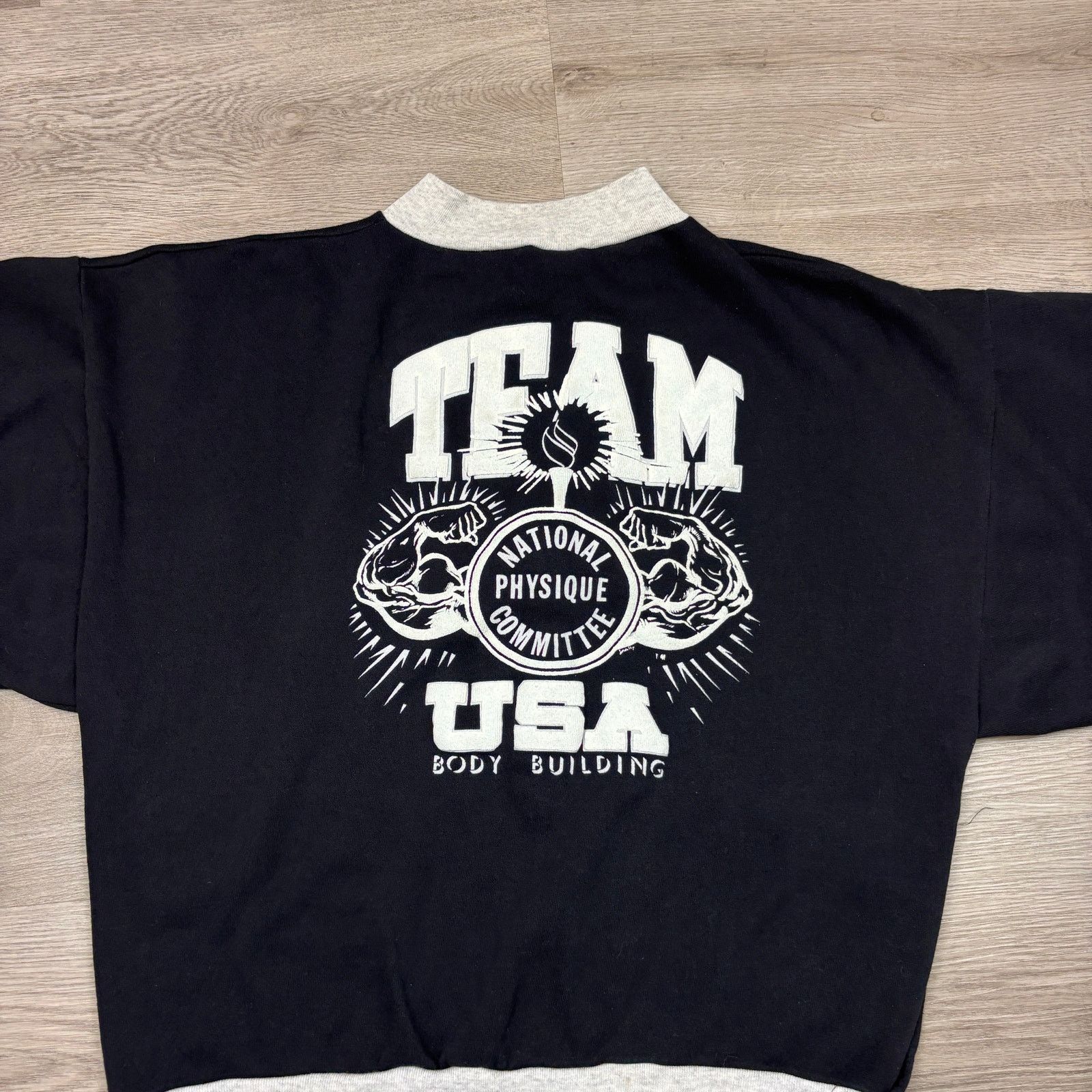 Vintage Rare Vintage NPC Team USA Bodybuilding Jacket XL Size US XL / EU 56 / 4 - 4 Thumbnail