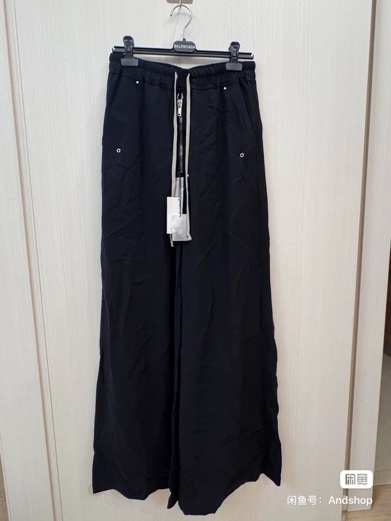 Rick Owens Rick Owens size US 48 24 FW Mainline Black Drawstring Pant Size US 32 / EU 48 - 1 Thumbnail
