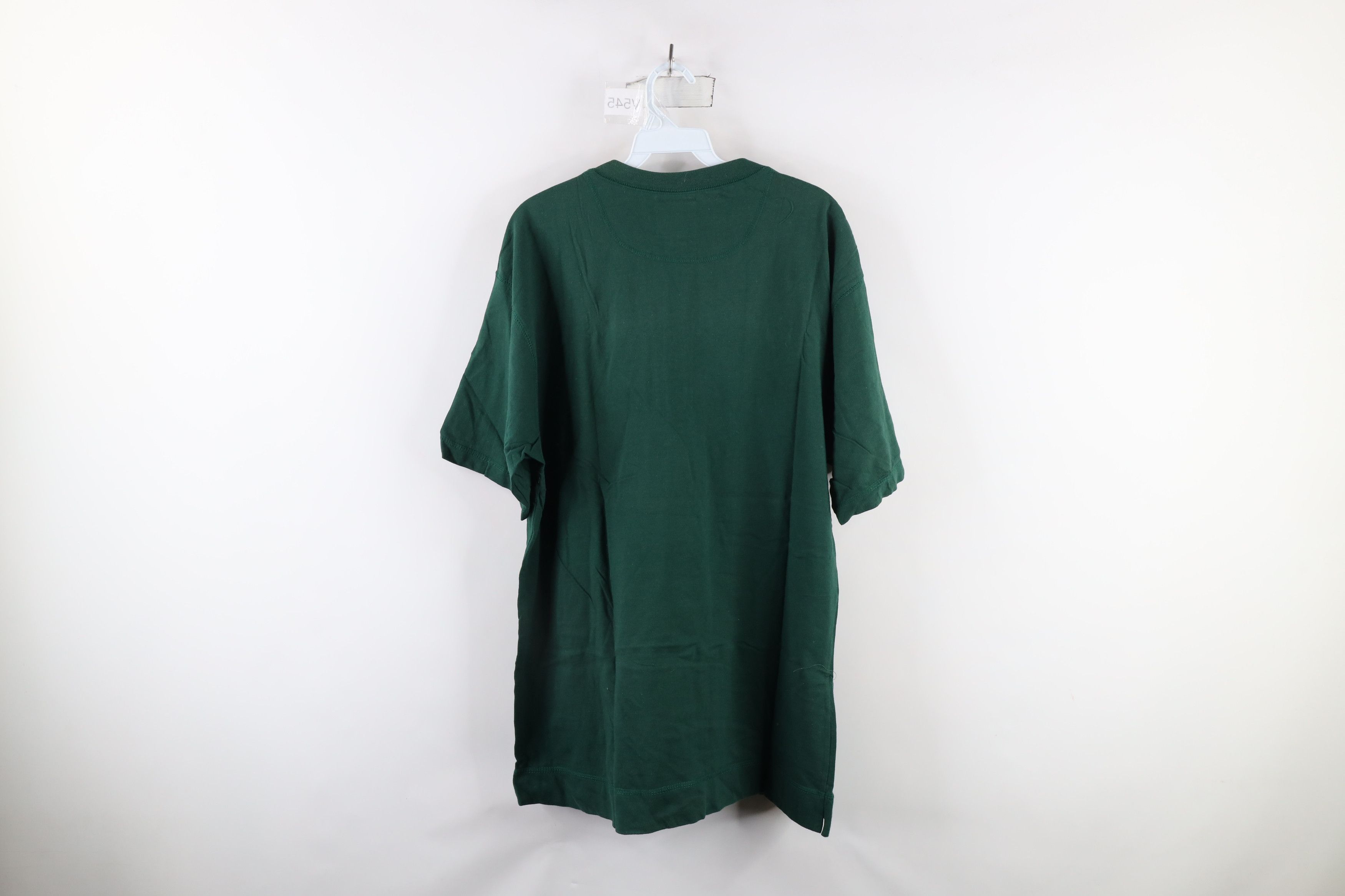 Vintage Vintage 90s Streetwear Short Sleeve Henley T-Shirt Green Size US L / EU 52-54 / 3 - 7 Thumbnail