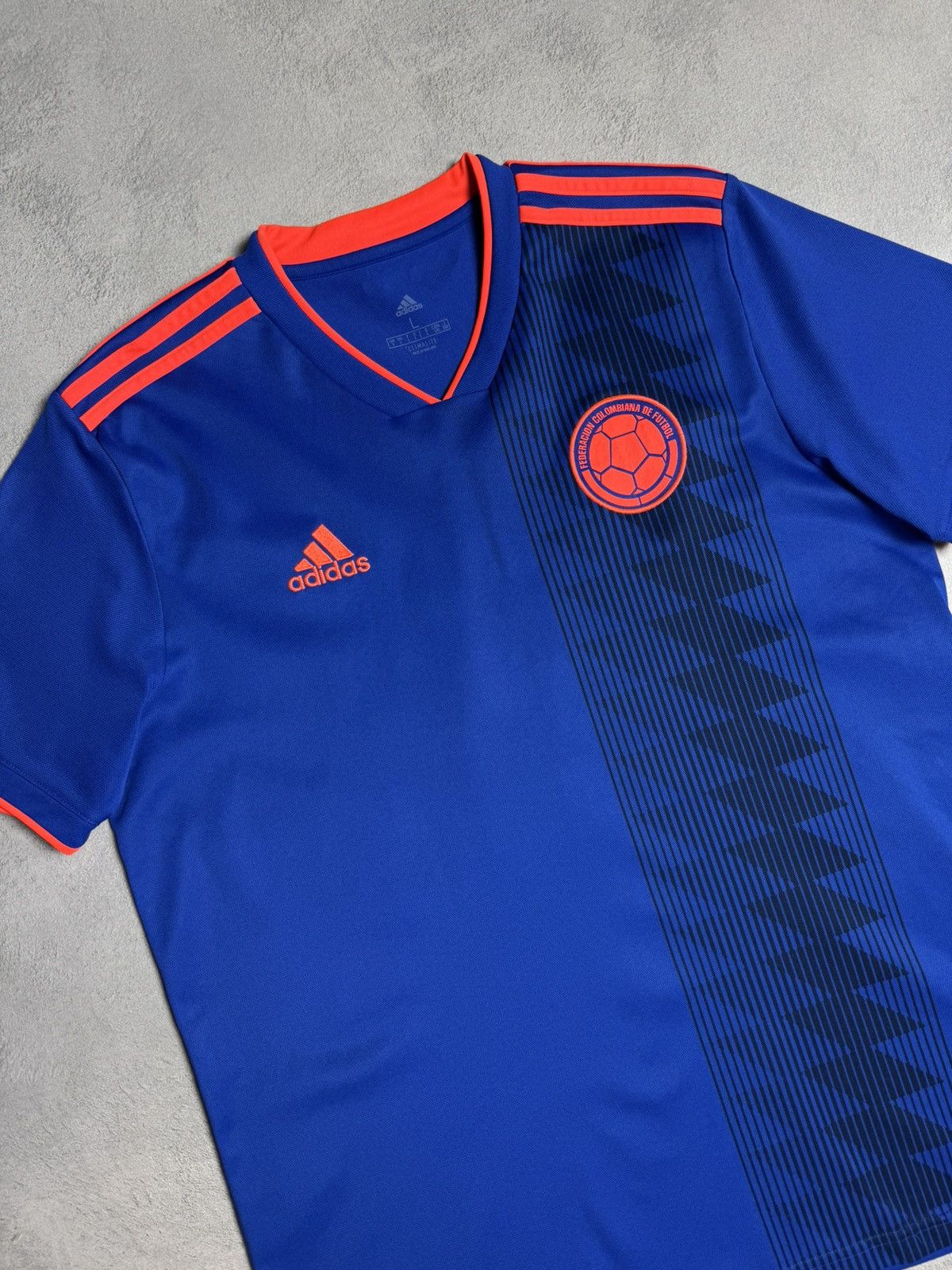 Adidas Colombia 2018 2019 Away Football Shirt Soccer Jersey Adidas Size US L / EU 52-54 / 3 - 3 Thumbnail